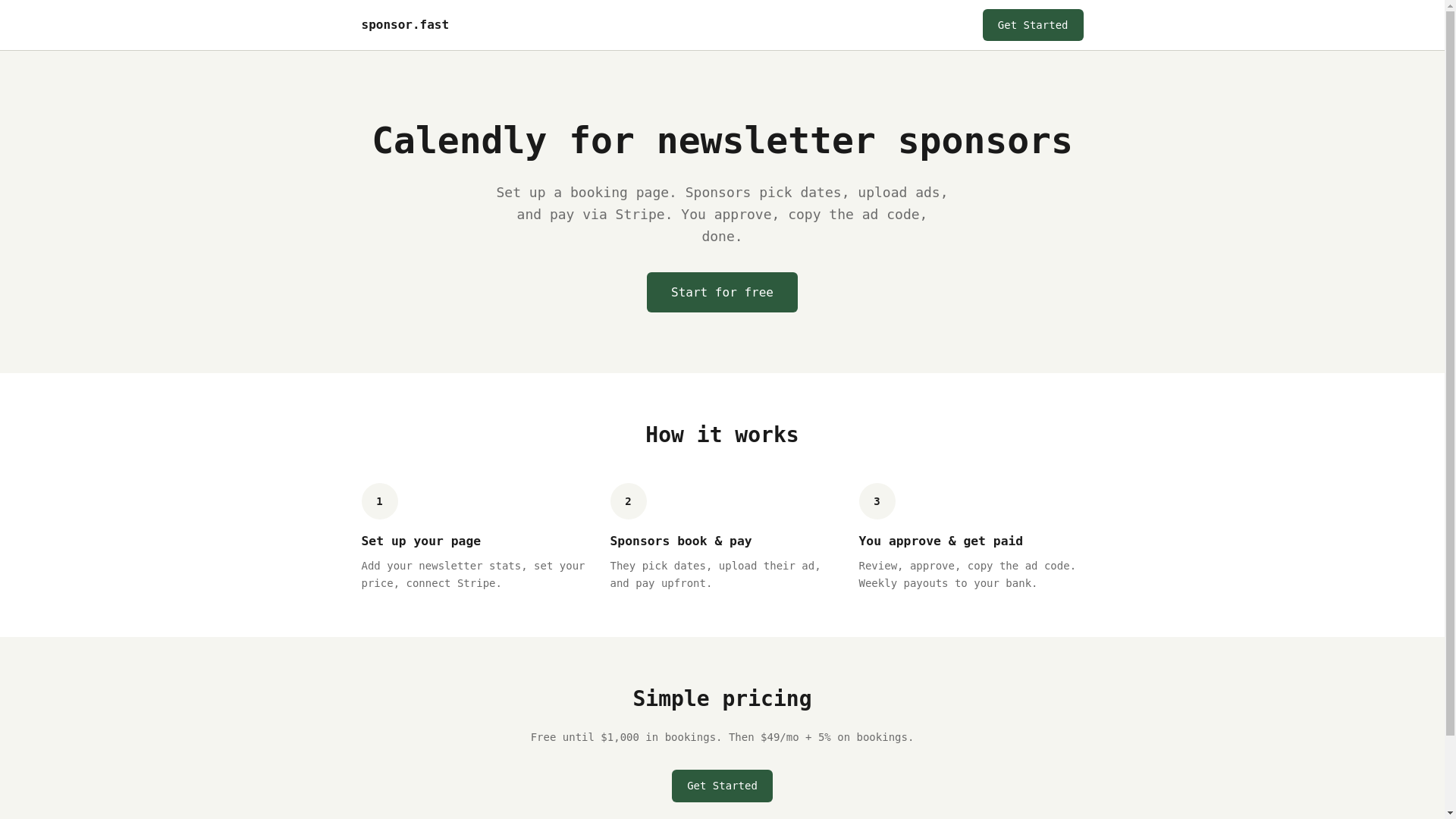 website screenshot of https://sponsor-fast.pages.dev/