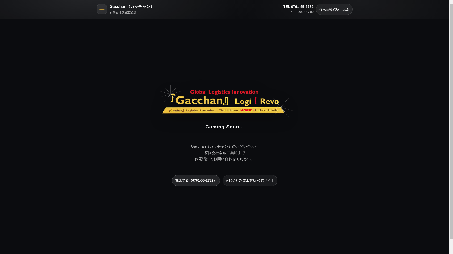 website screenshot of https://gacchan.jp/