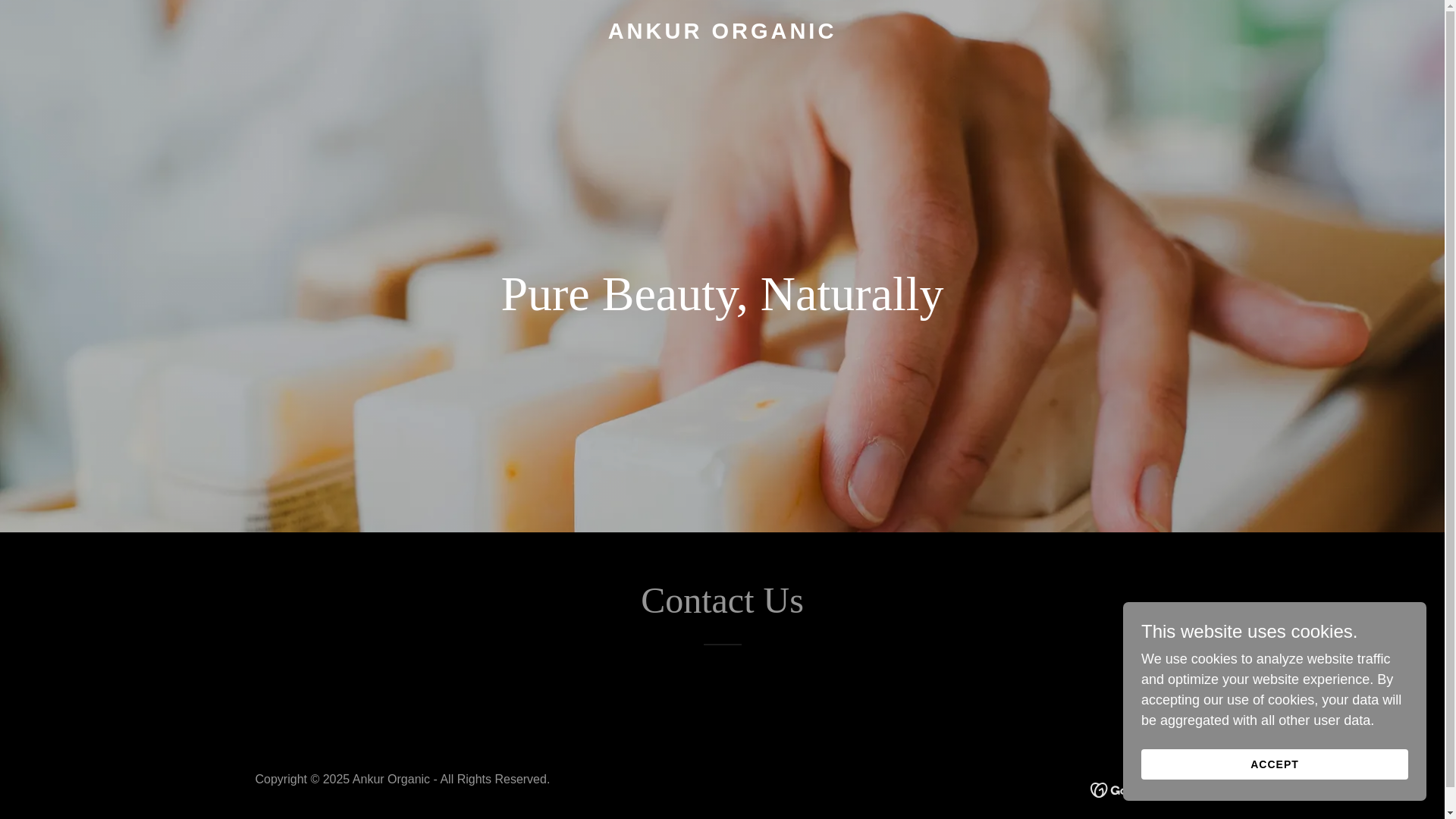 website screenshot of https://ankurorganic.com/