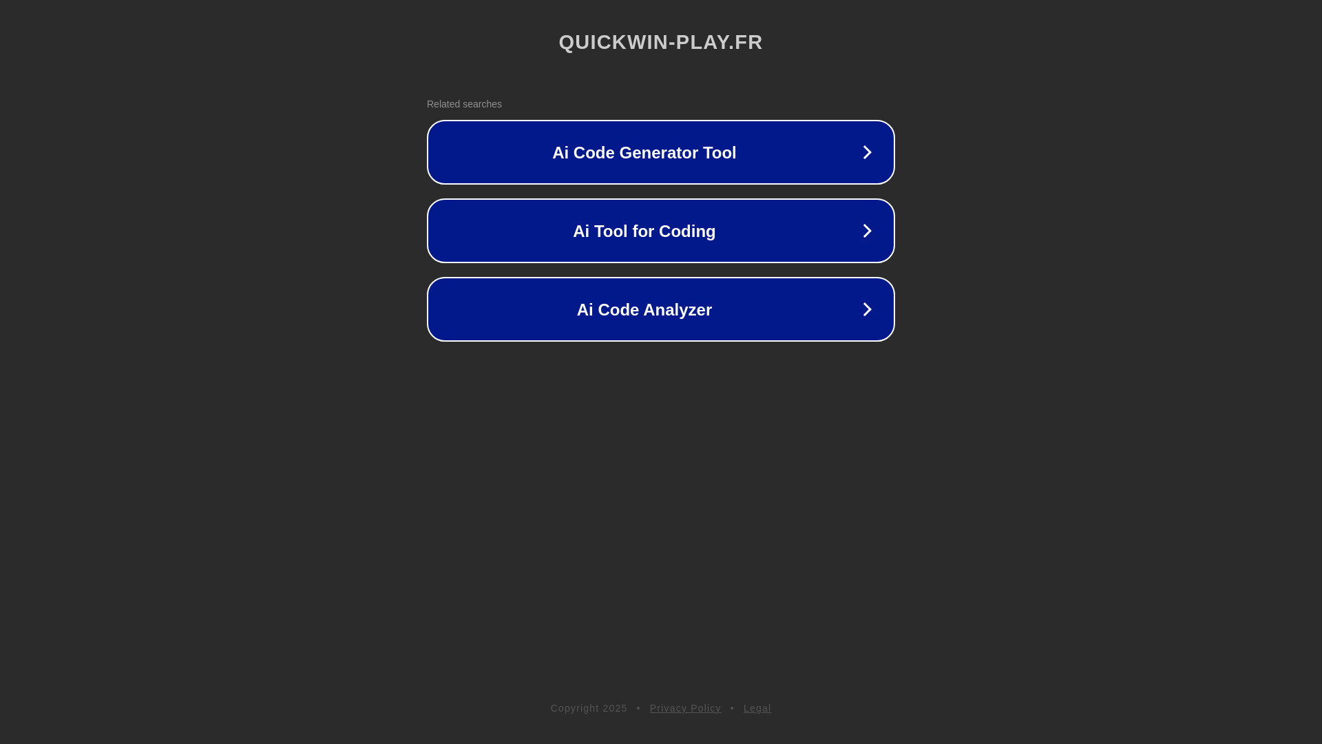 website screenshot of https://quickwin-play.fr/