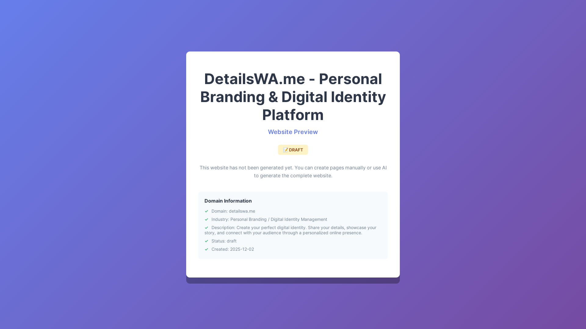 website screenshot of https://detailswa.me/