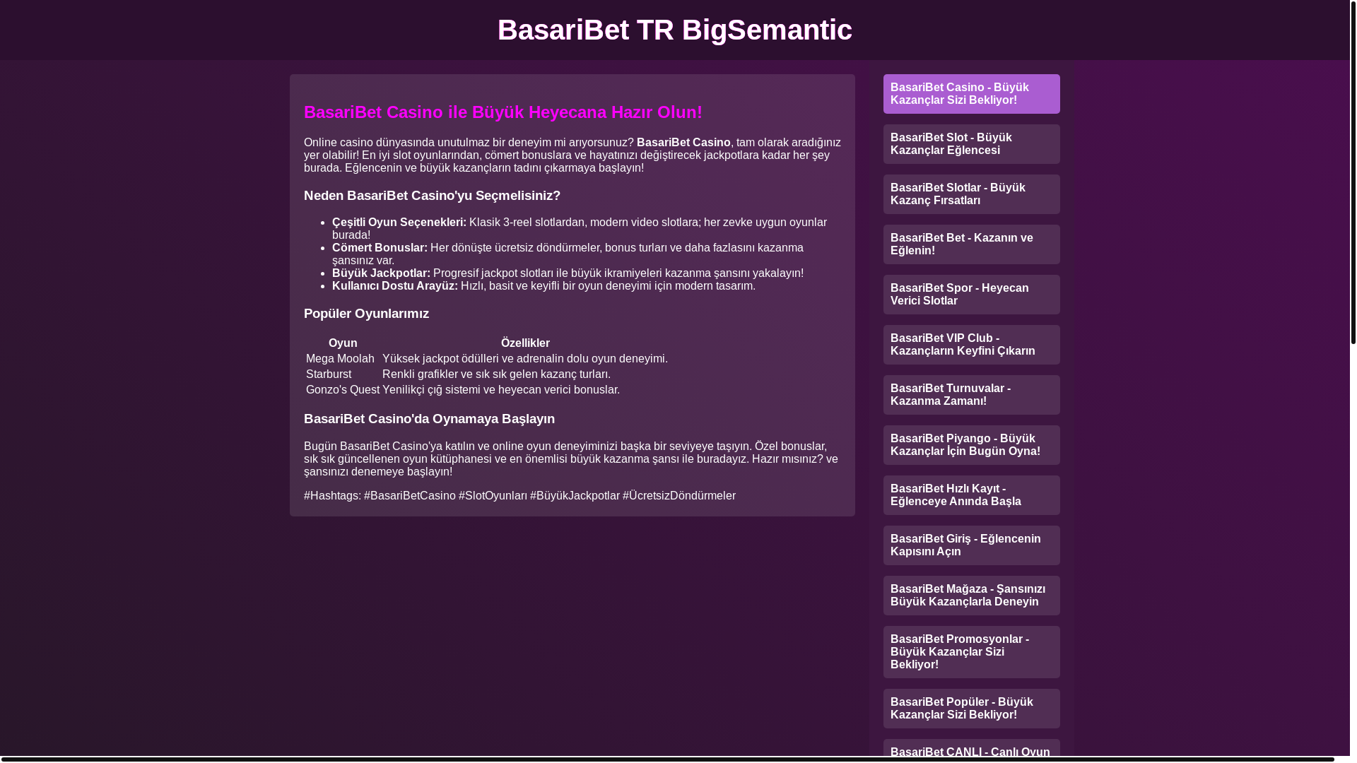 website screenshot of https://basaribet-tr-bigsemantic-bp-newregnle.pages.dev/