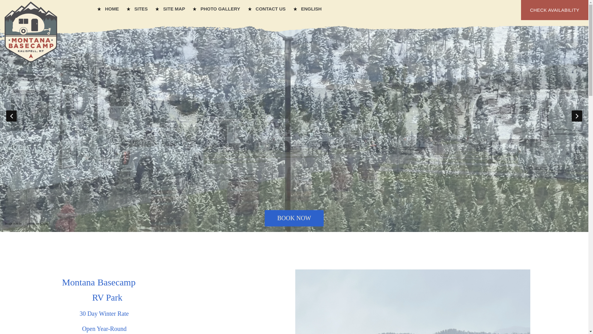 website screenshot of https://eastglacierbasecamp.com/