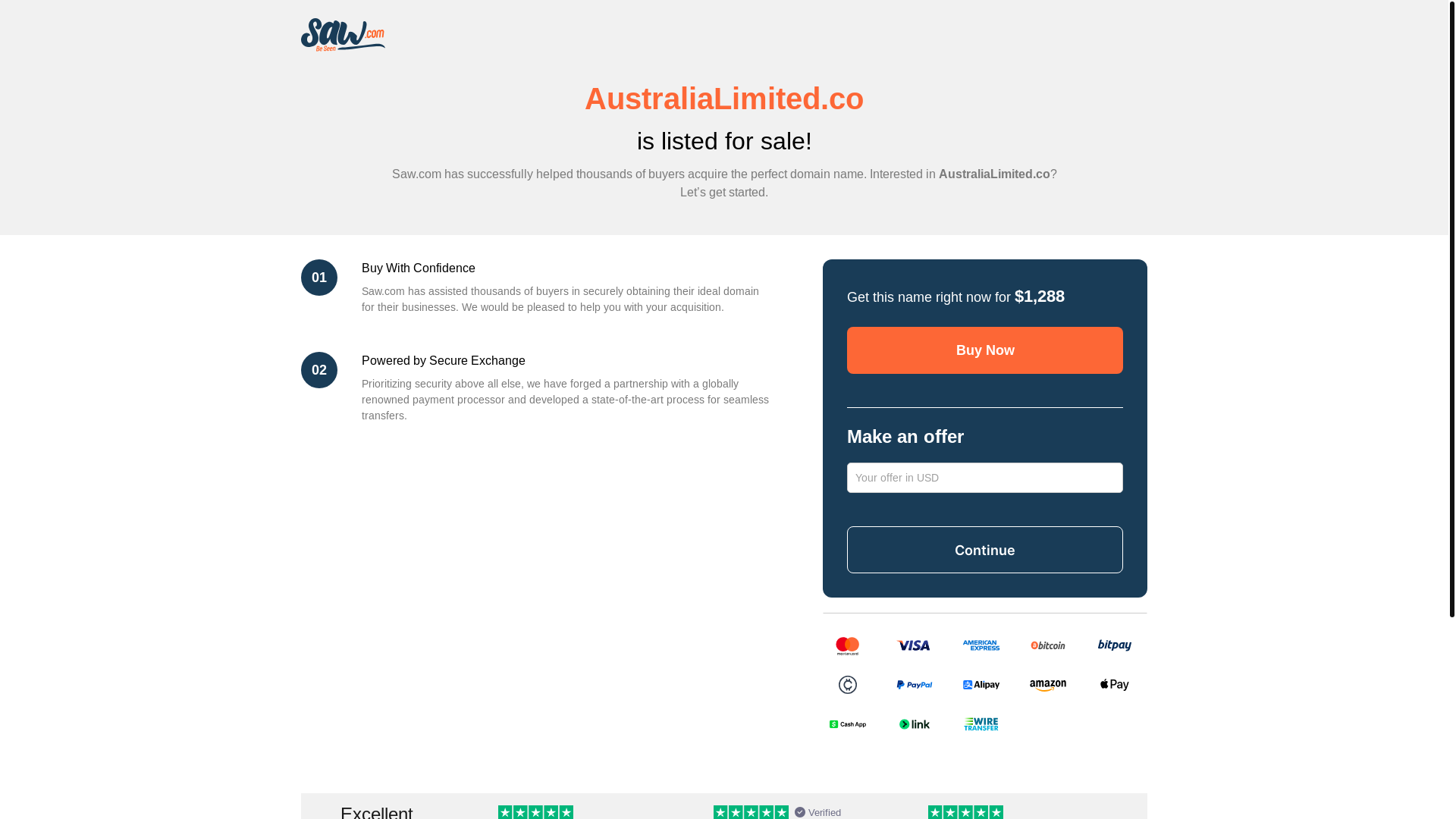 website screenshot of https://australialimited.co/