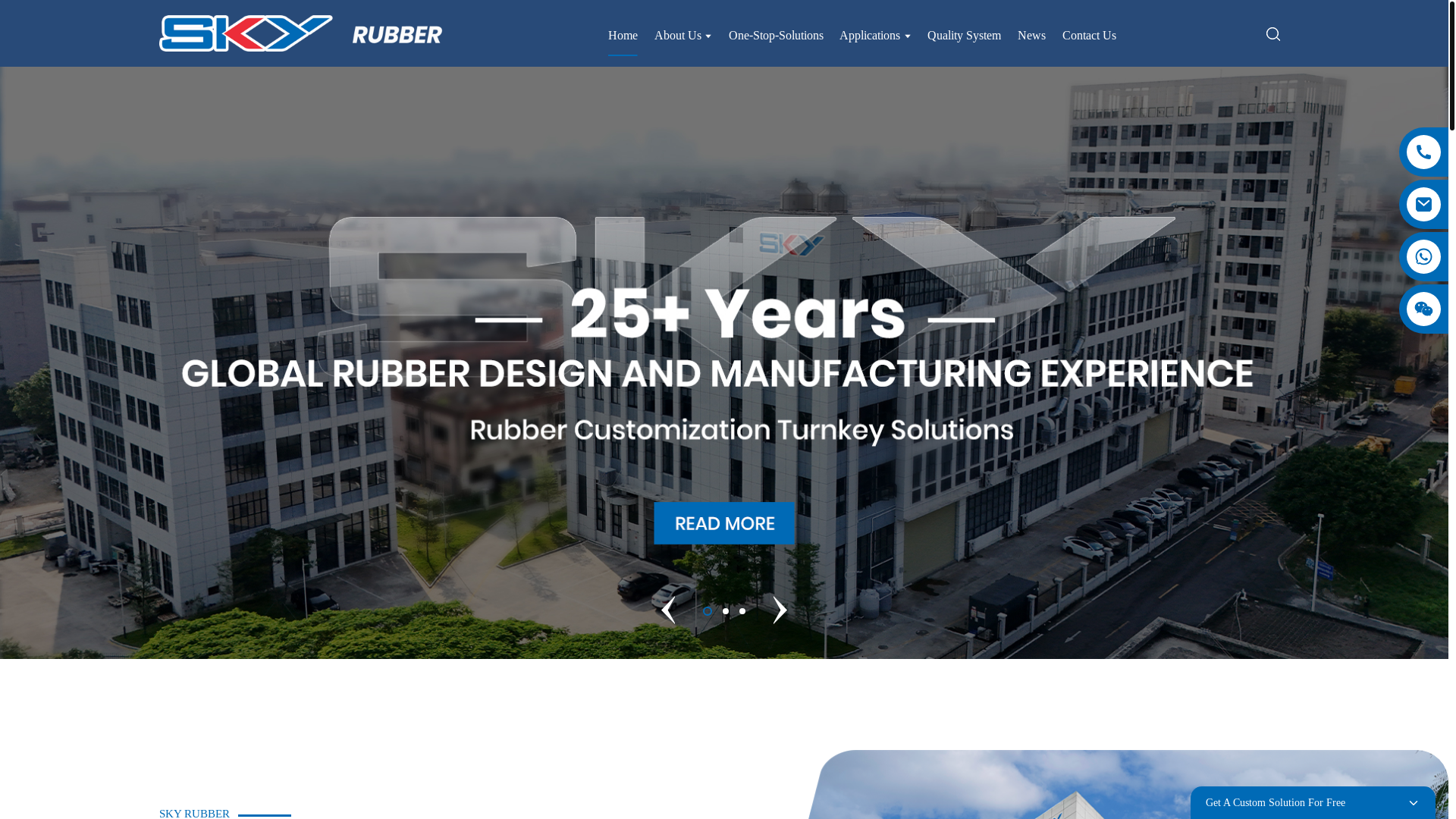 website screenshot of https://skyrubberproducts.com/