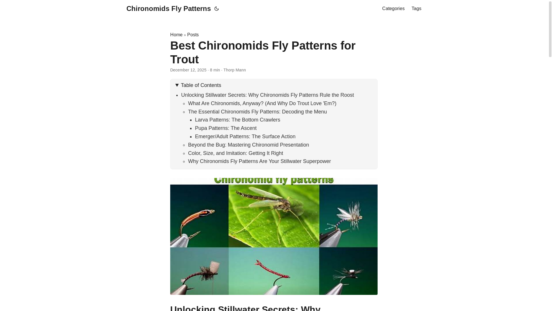 website screenshot of https://chironomidsflypatterns5.pages.dev/