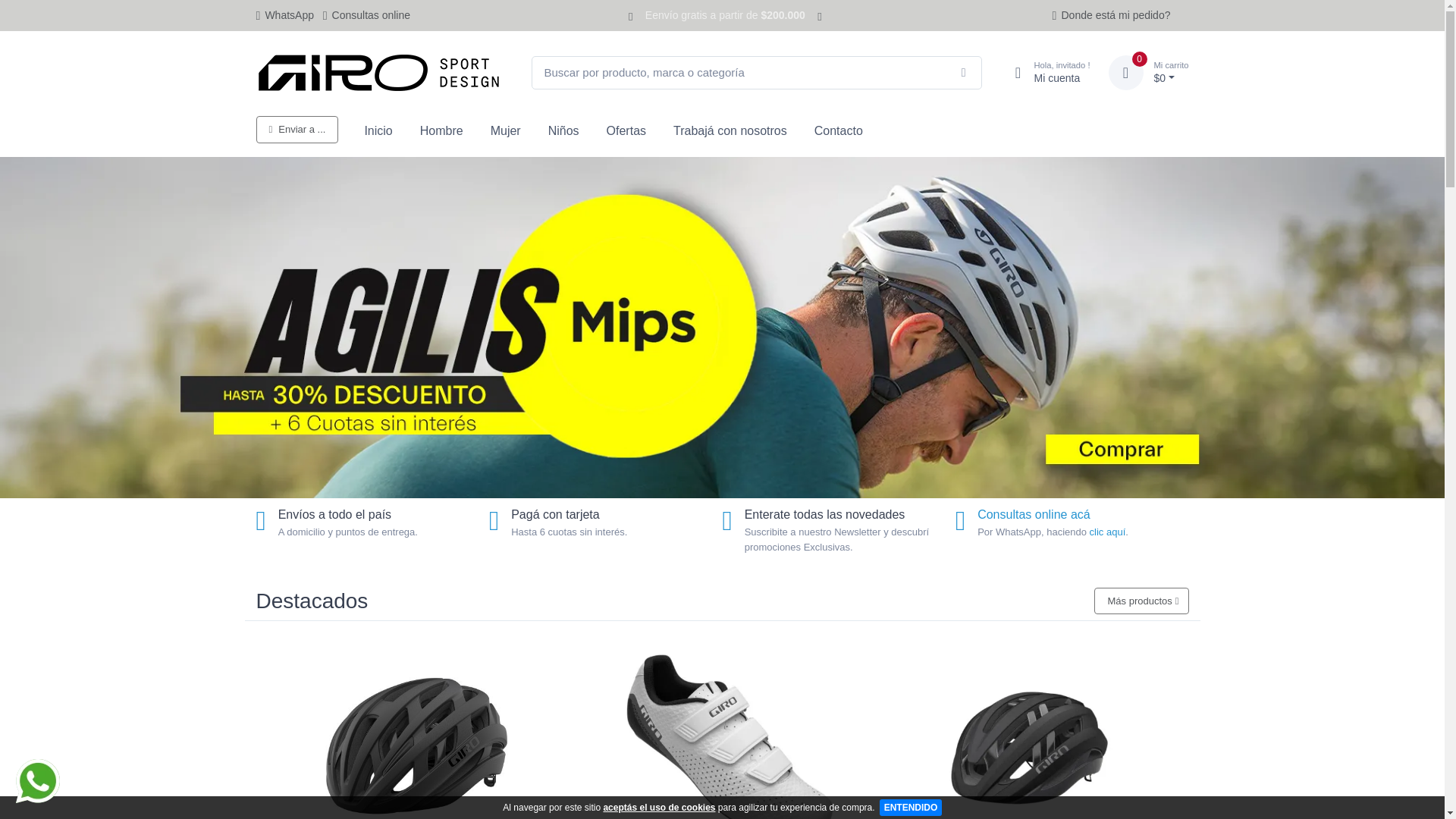 website screenshot of https://www.giro.com.ar/