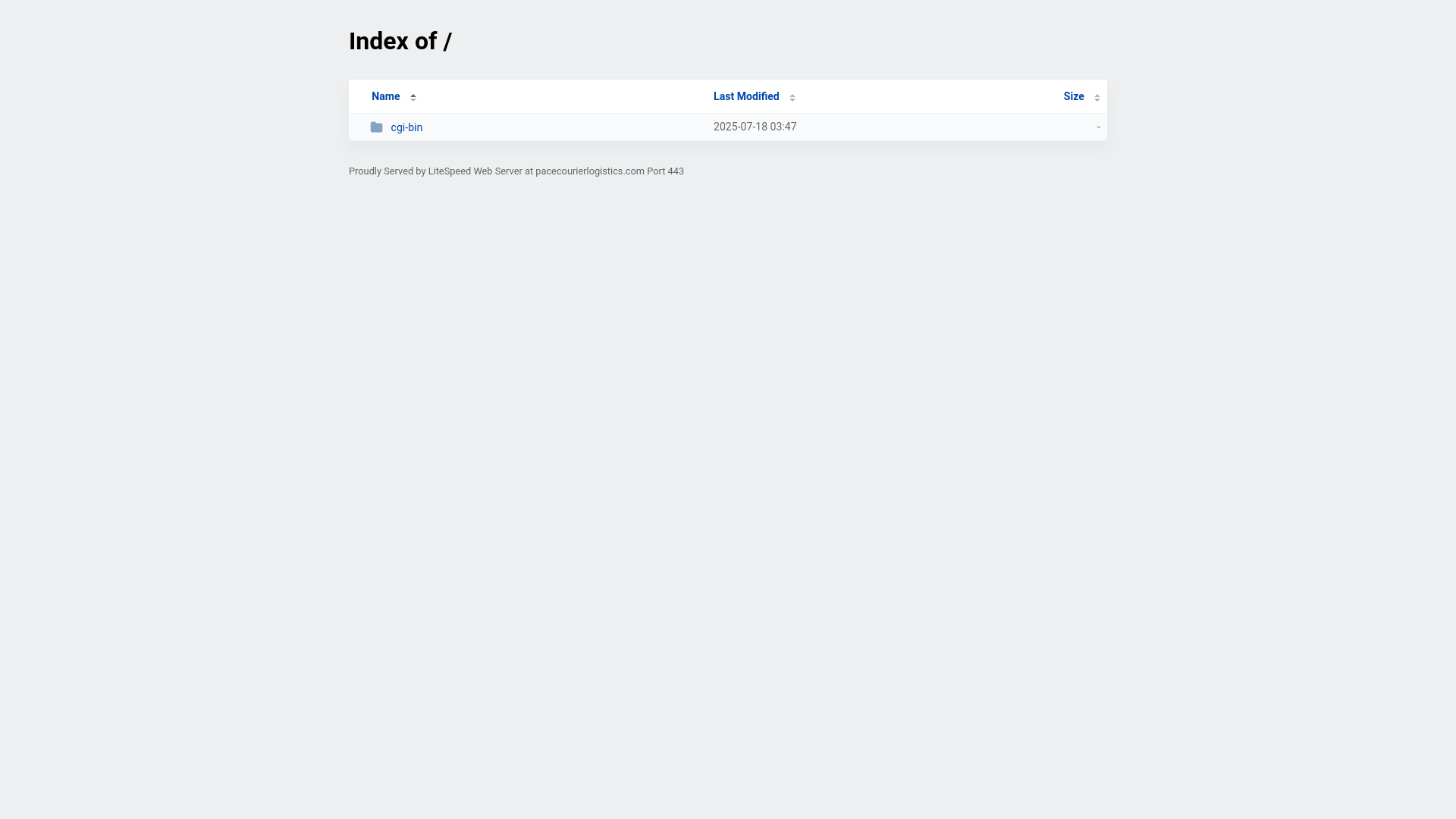 website screenshot of https://pacecourierlogistics.com/