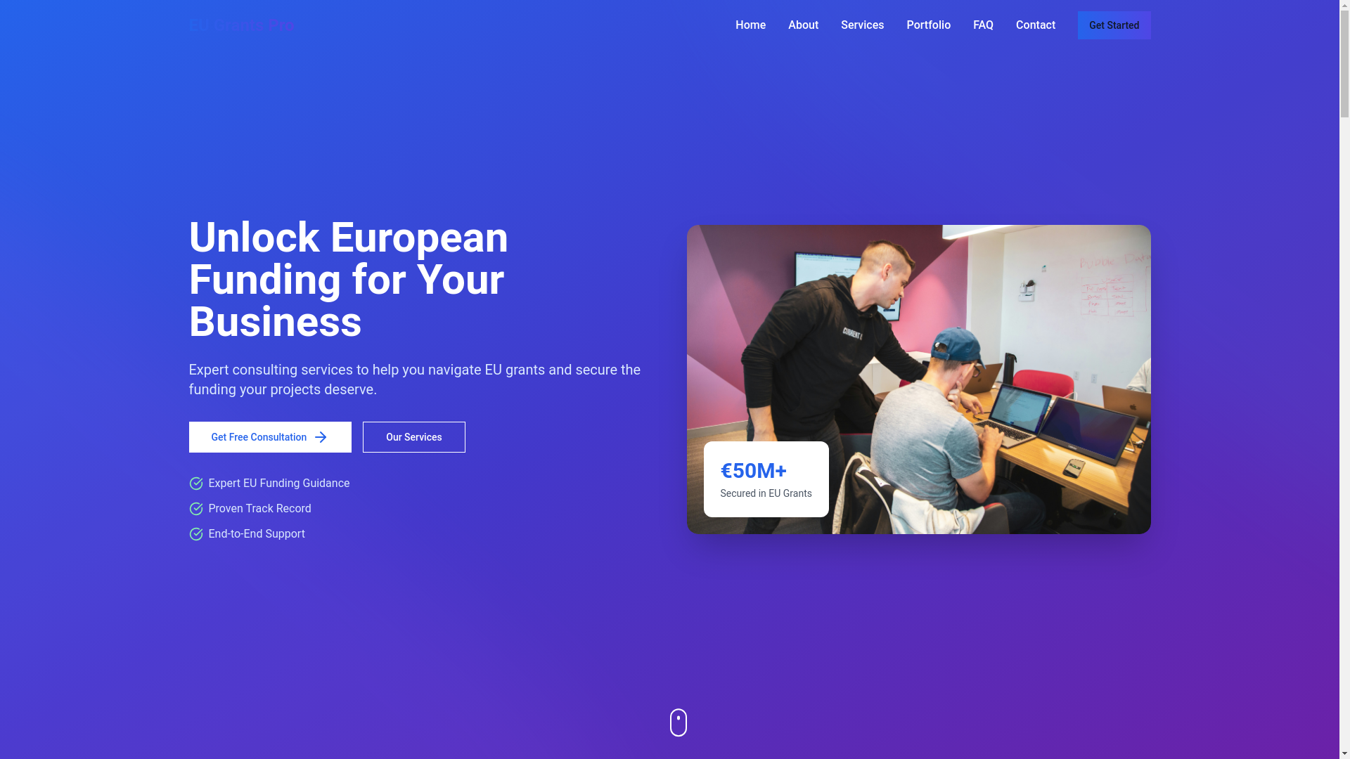 website screenshot of https://innowacje3000.eu/