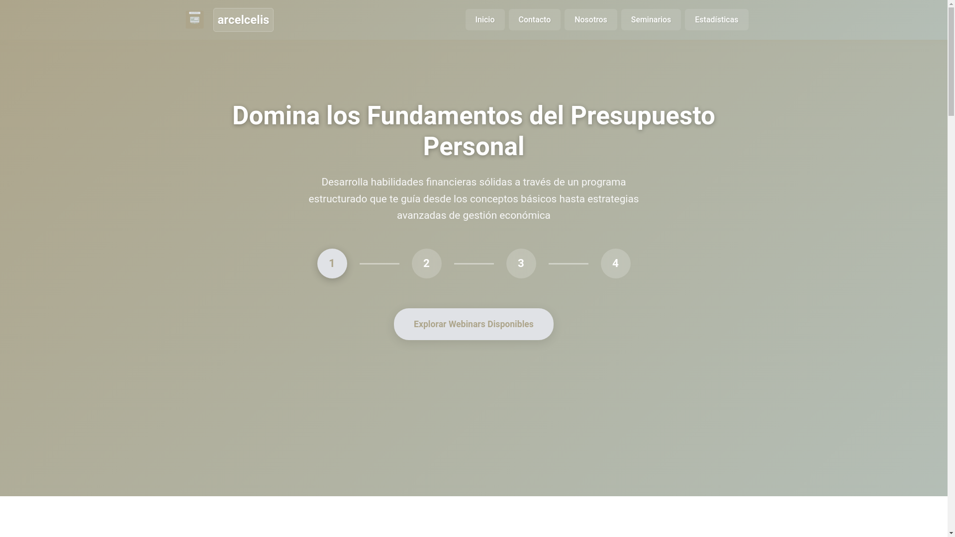 website screenshot of https://arcelcelis.com