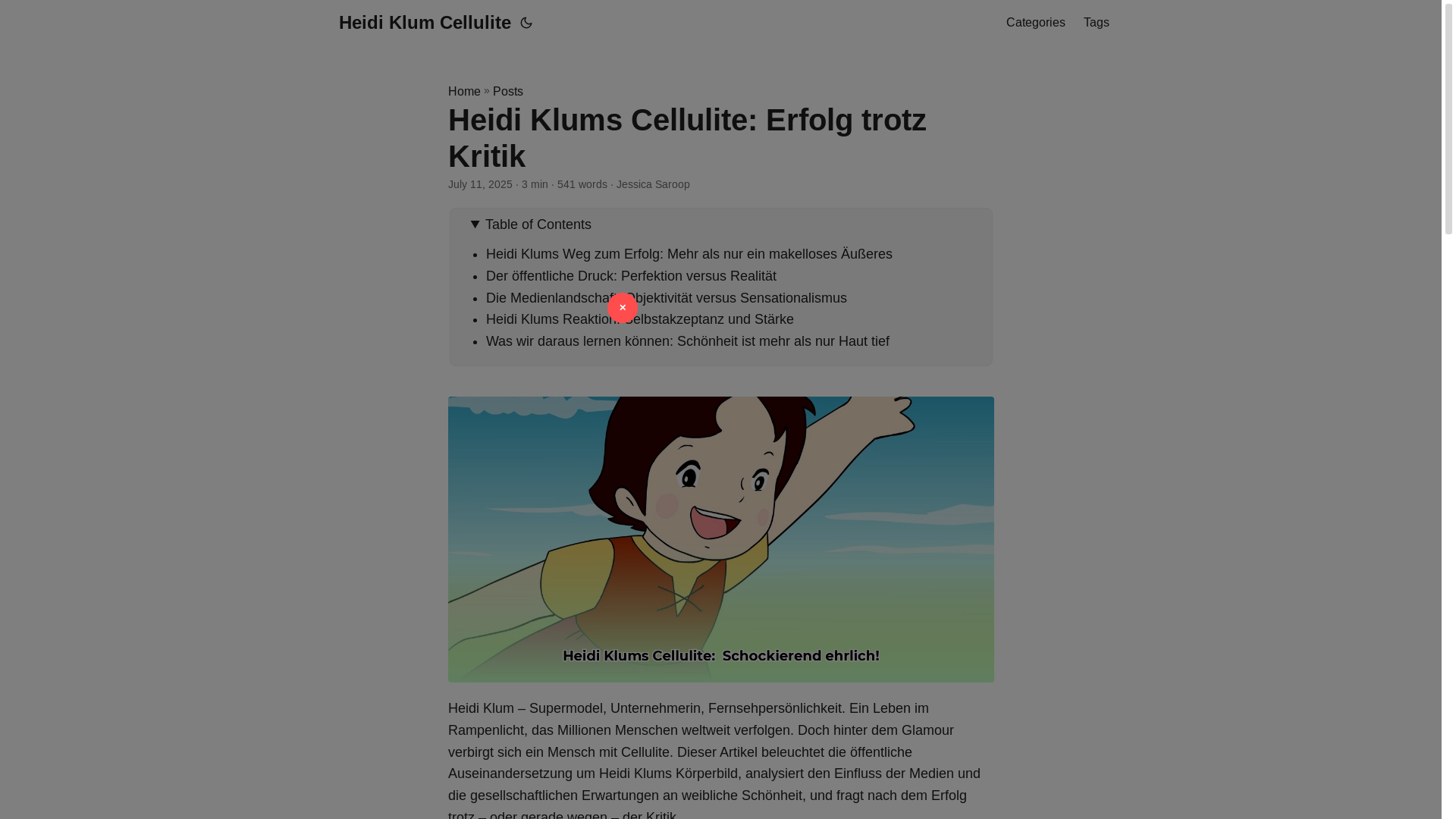 website screenshot of https://heidi-klum-cellulite.pages.dev/