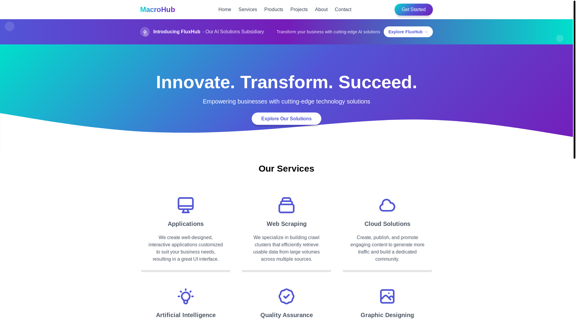 website screenshot of https://macrohub-net.pages.dev/