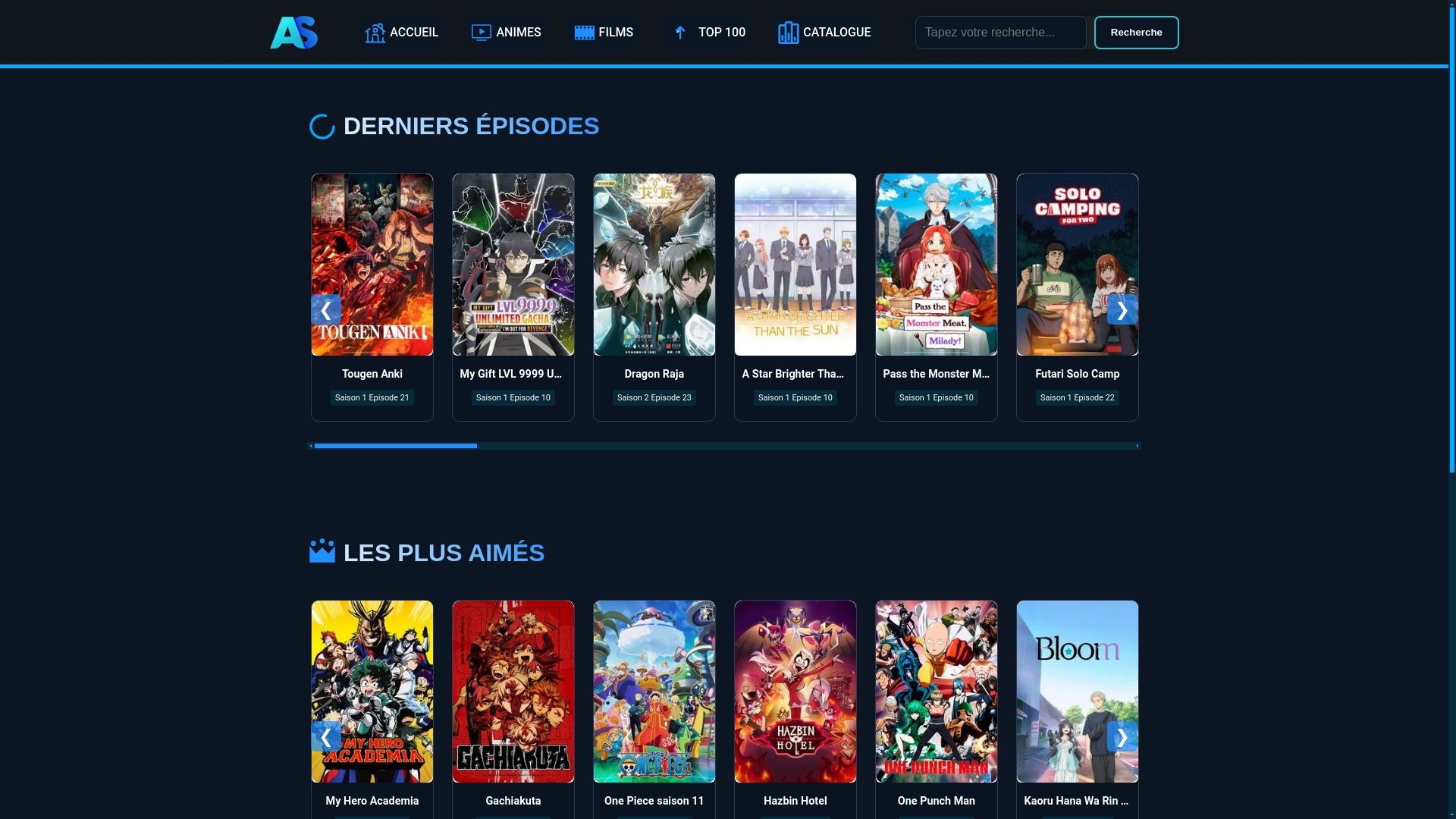 website screenshot of https://anime-samaa.org/