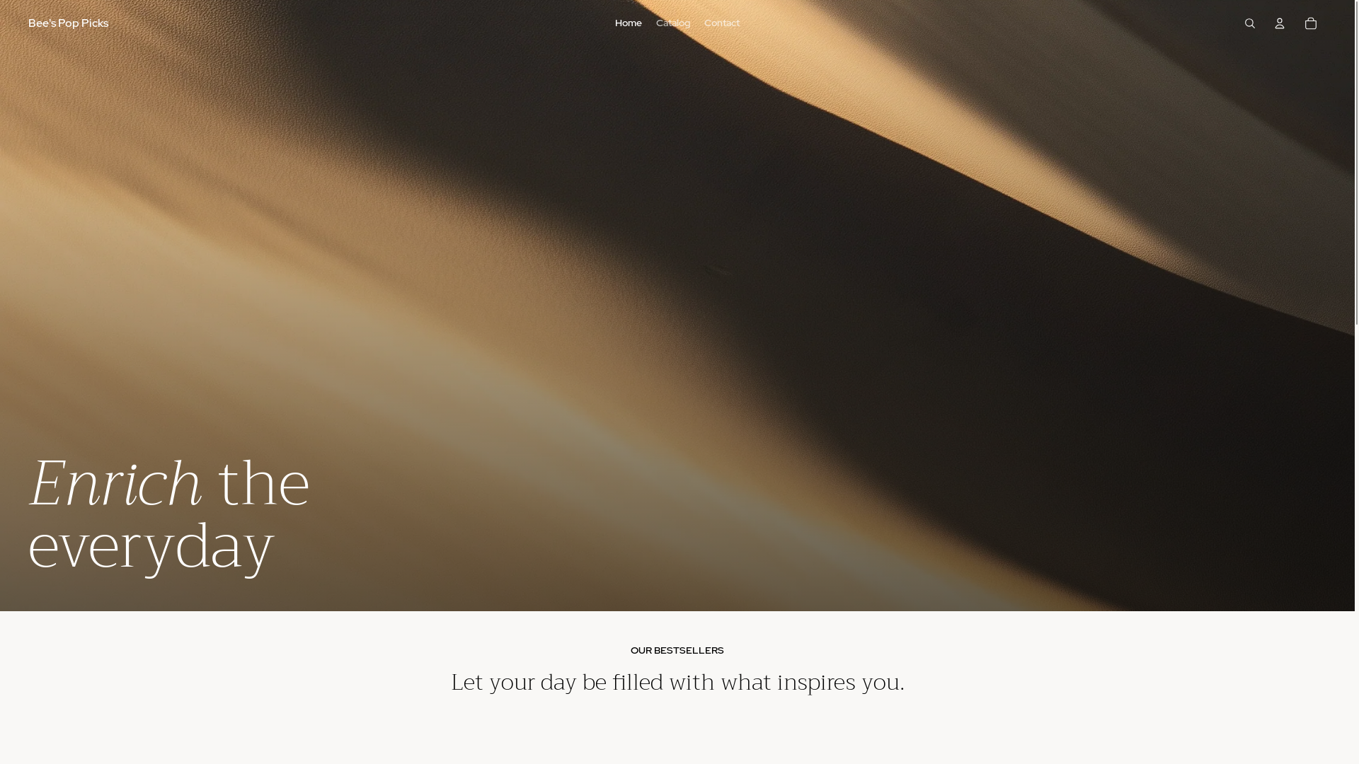 website screenshot of https://beespoppicks.com/