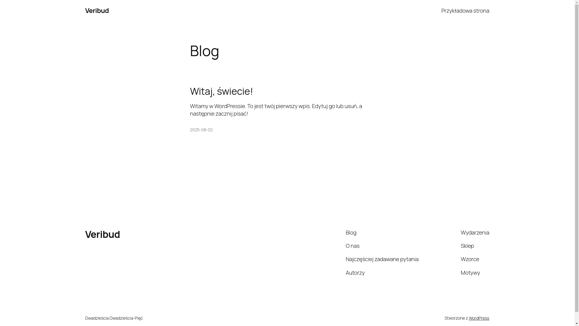 website screenshot of https://veribud.pl/