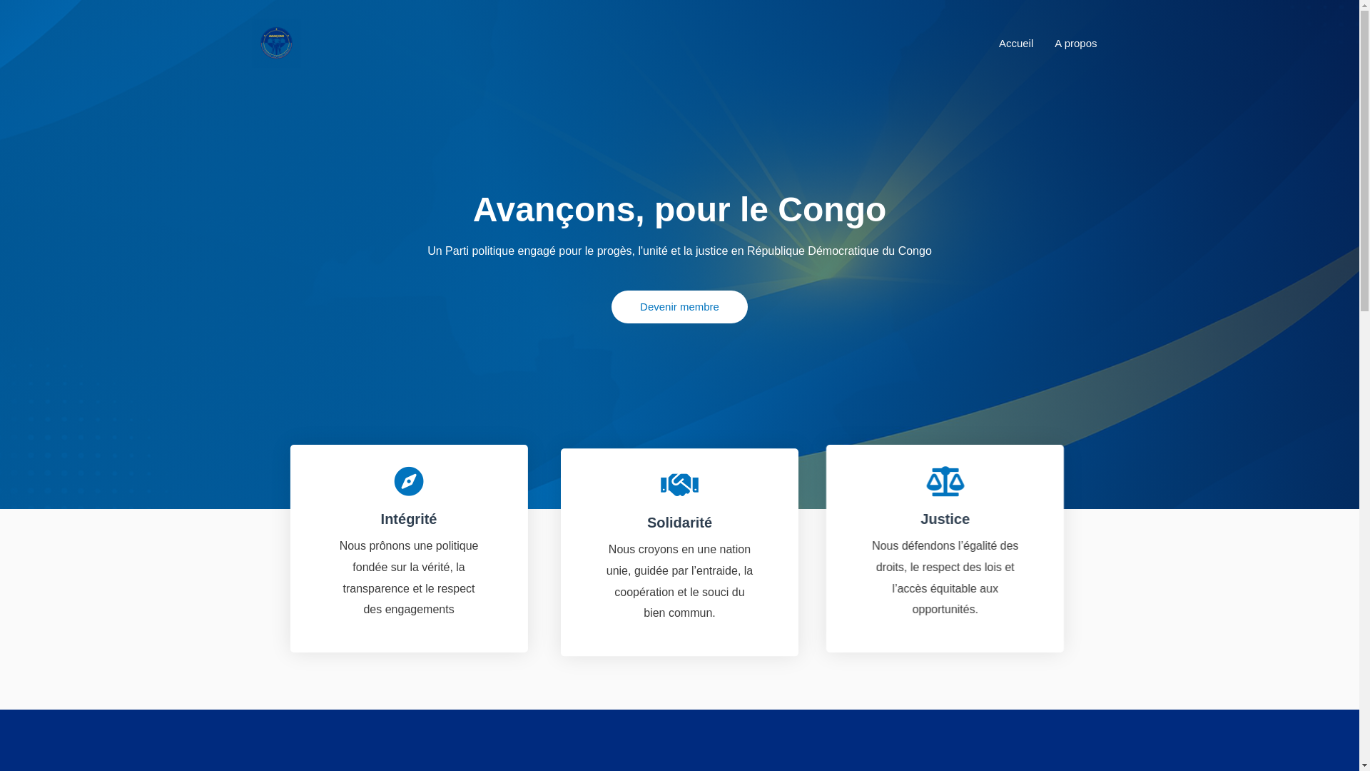 website screenshot of https://avancons.org/