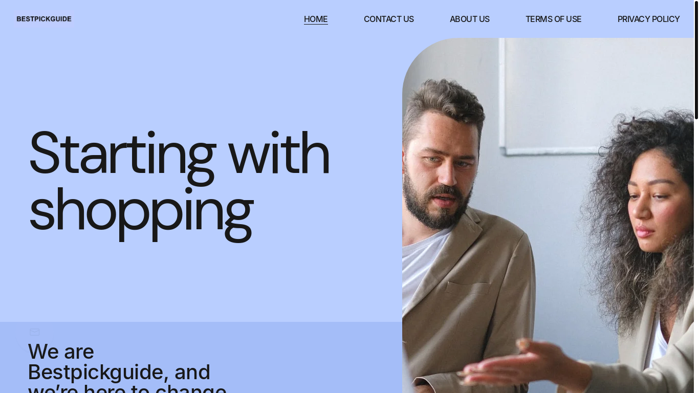 website screenshot of https://bestpickguide.org/