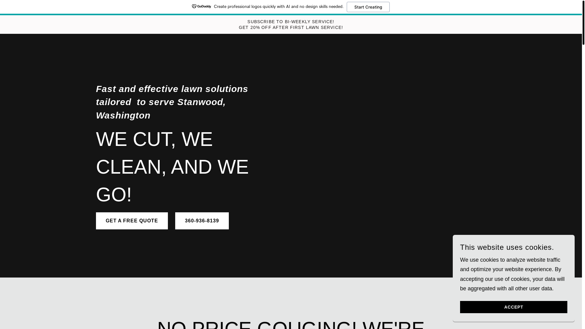 website screenshot of https://cutcleango.com/