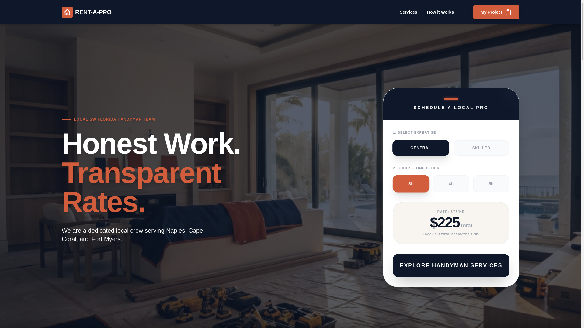 website screenshot of https://myrentapro.com/