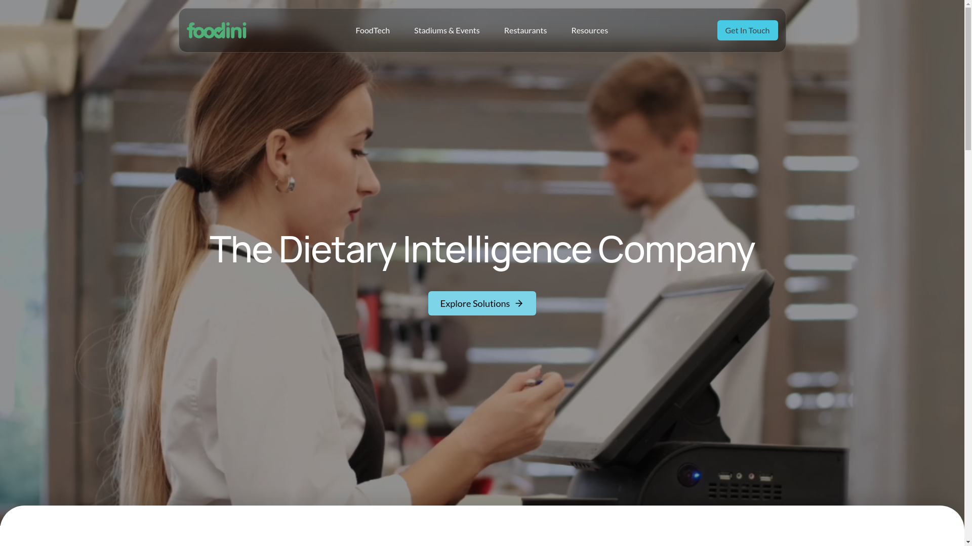 website screenshot of https://getfoodini-team.com/