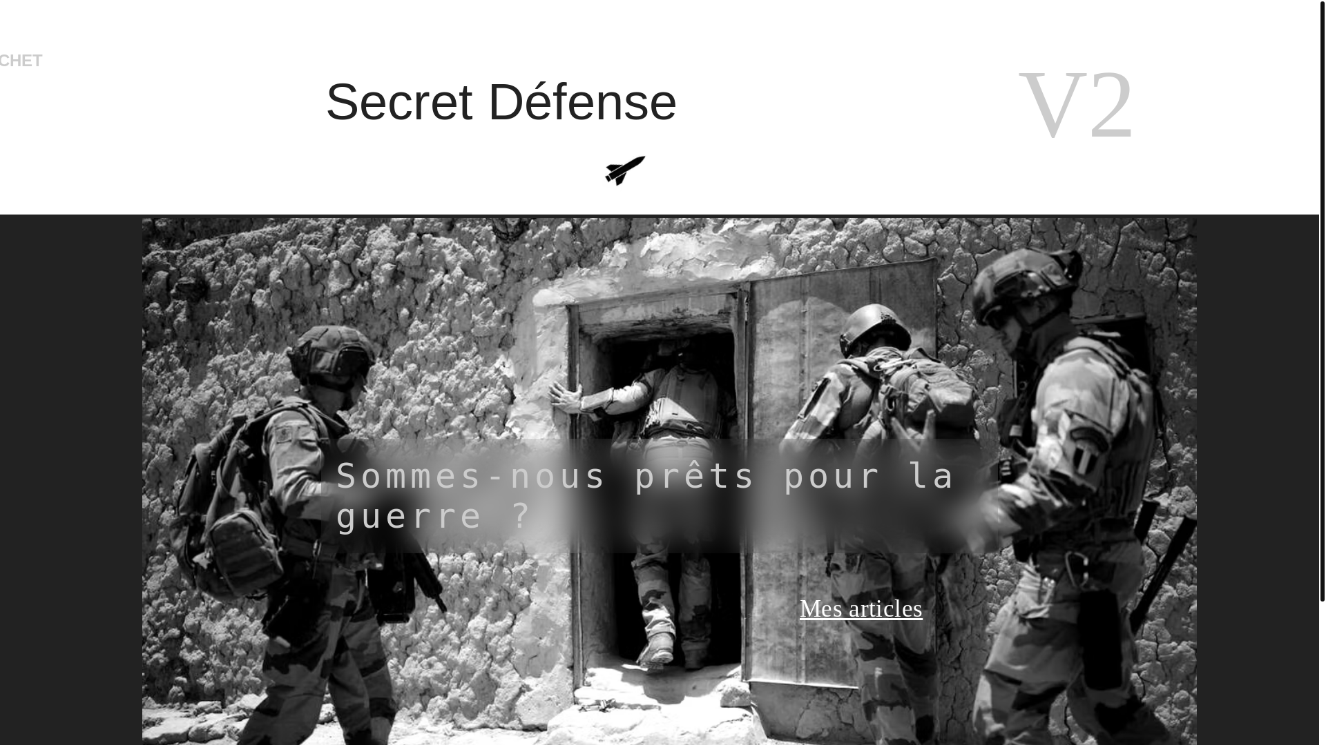 website screenshot of https://secretdefensev2.com/