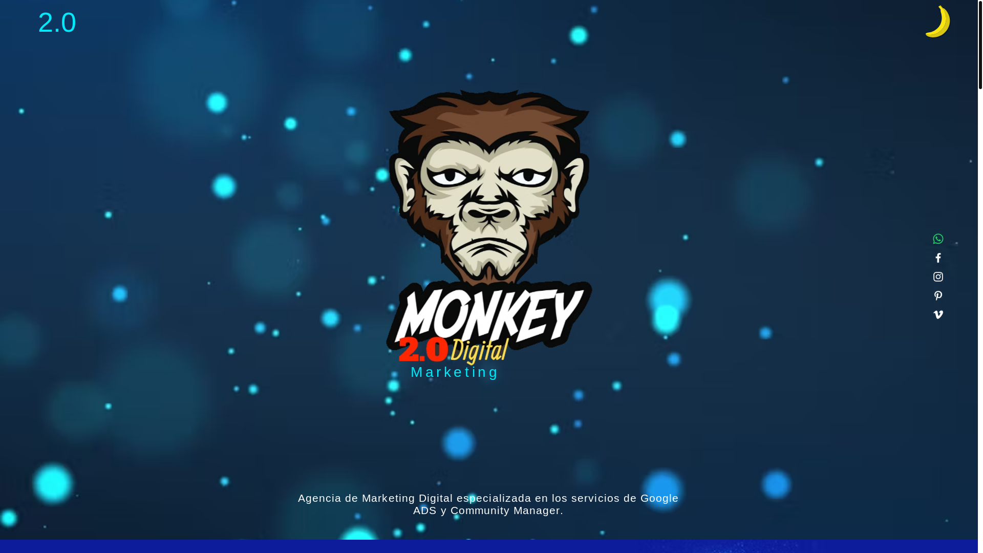 website screenshot of https://monkey2-0.com/