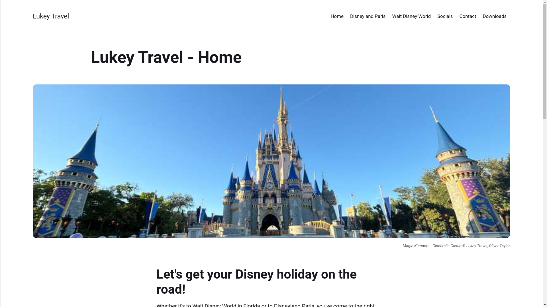 website screenshot of https://lukeytravelwebsite.pages.dev/