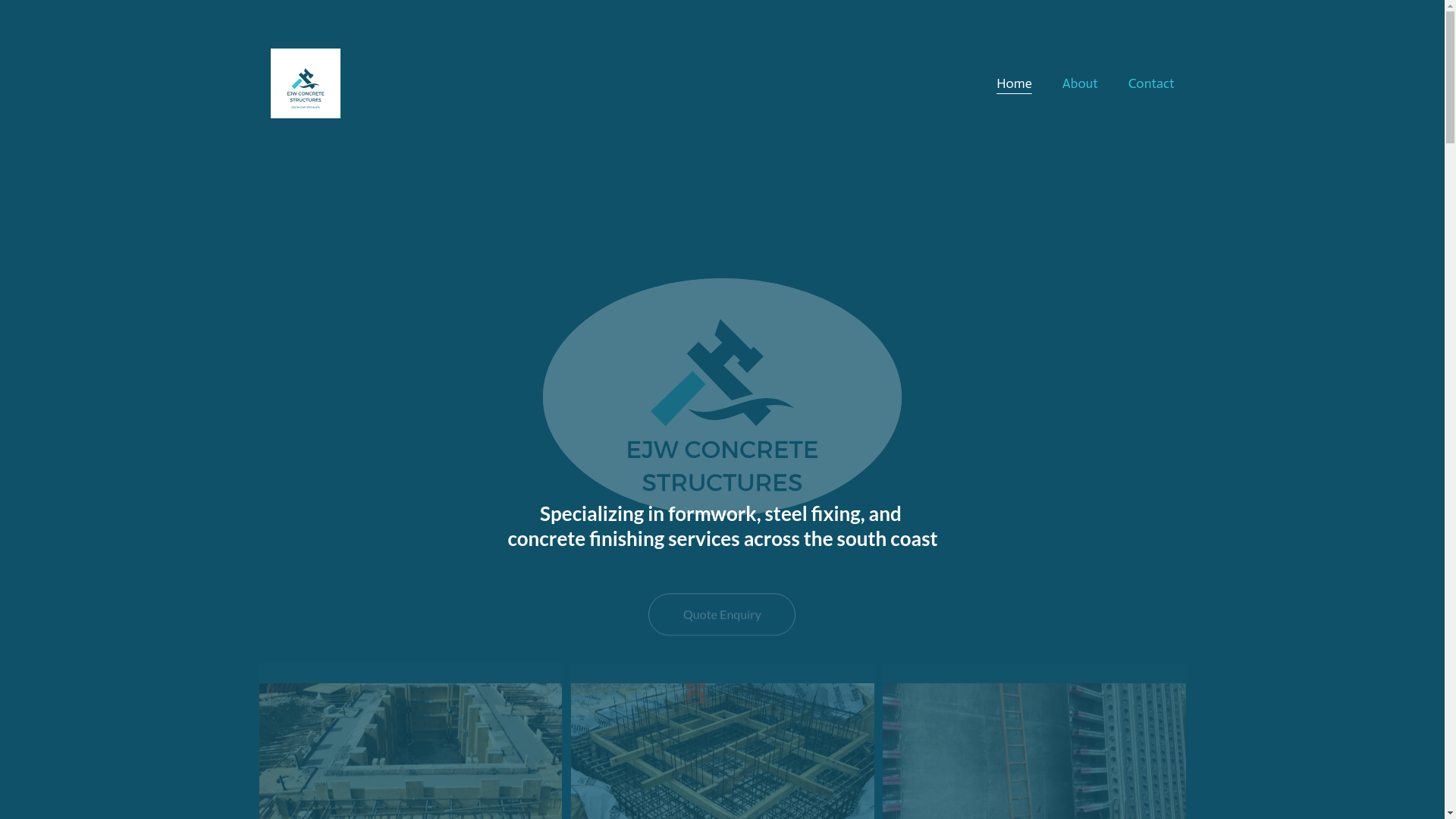 website screenshot of https://ejwconcreteprojects.com/
