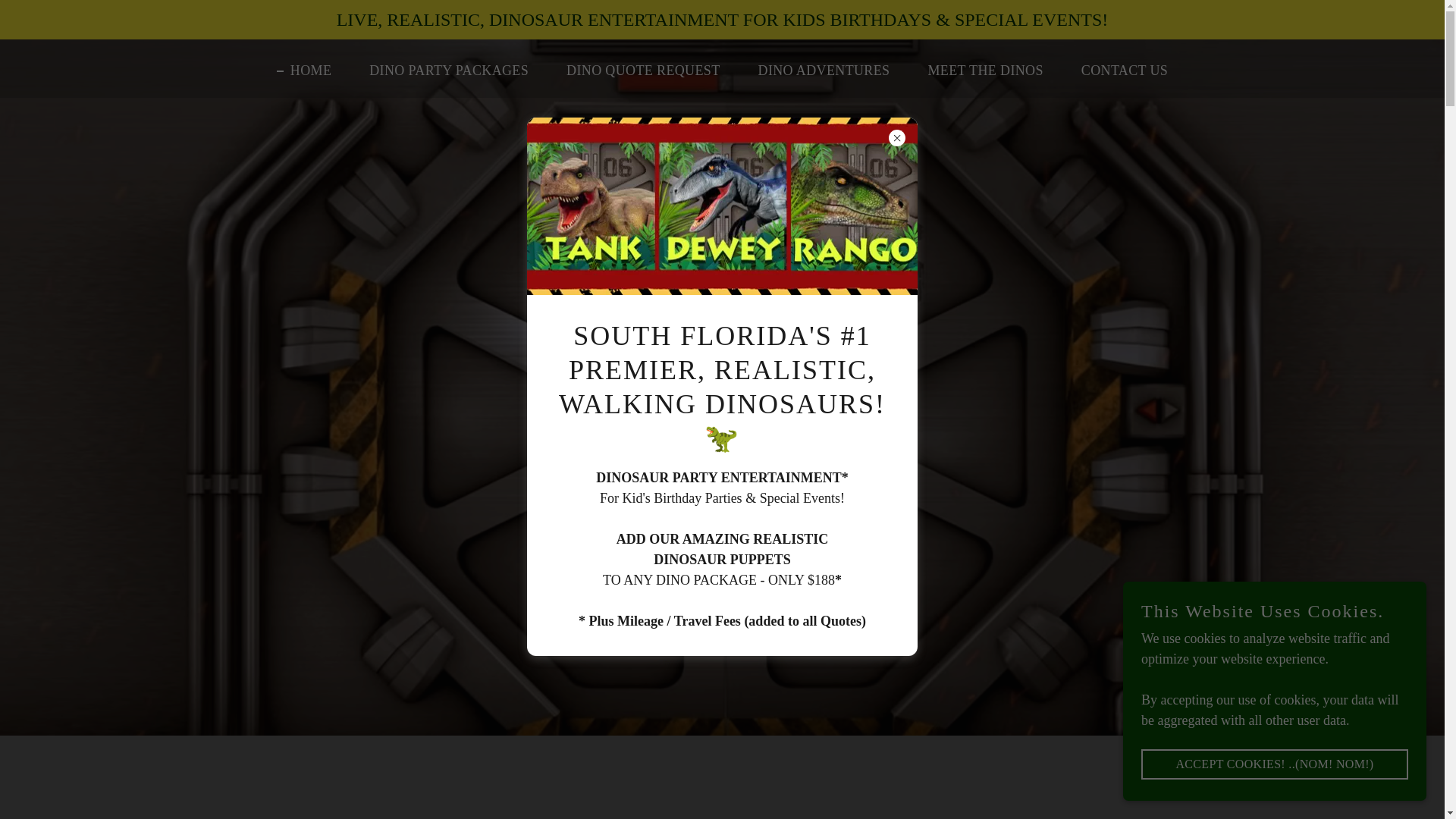 website screenshot of https://mobiledinosaurentertainment.com/