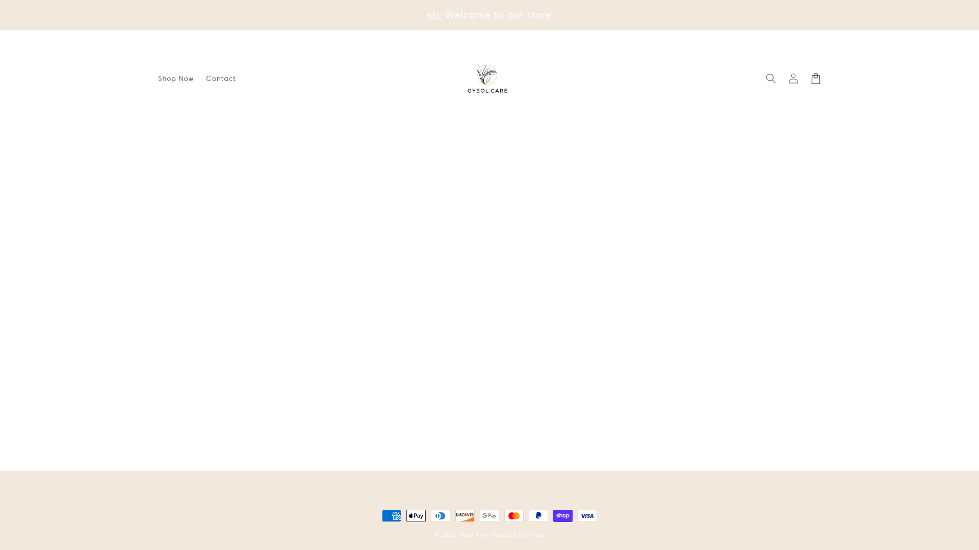 website screenshot of https://gyeolcare.com/