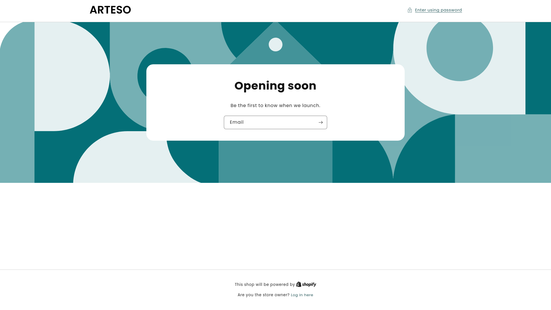website screenshot of https://artesoshop.com/