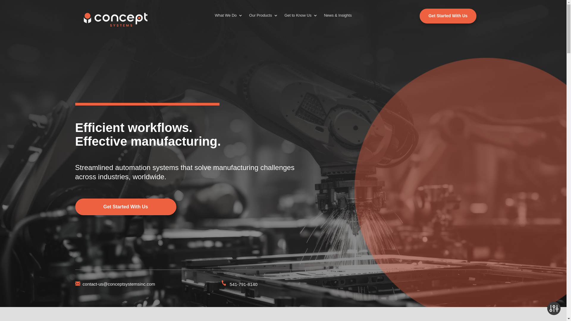 website screenshot of https://conceptsystemsinc.services/