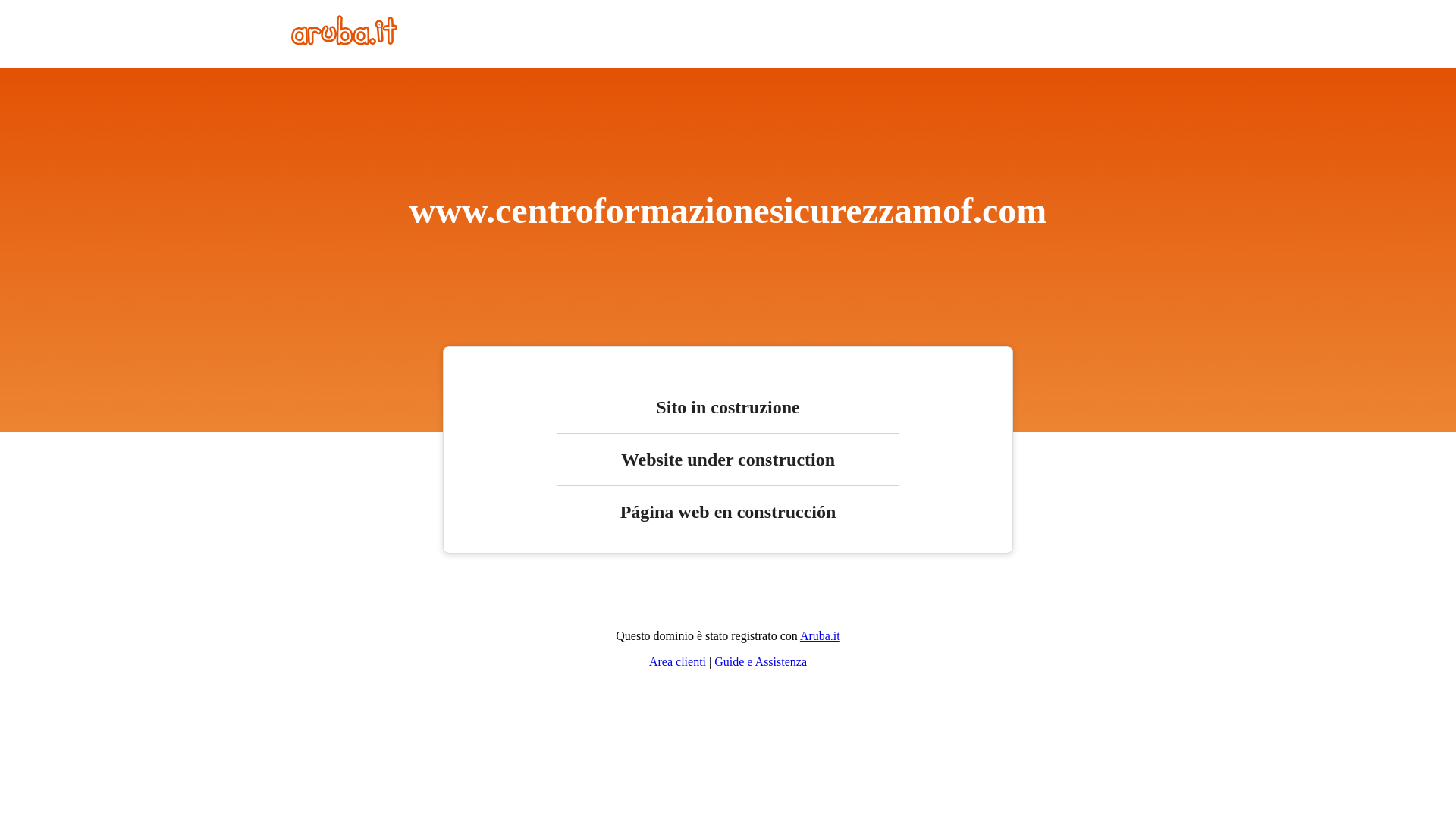 website screenshot of https://centroformazionesicurezzamof.com/