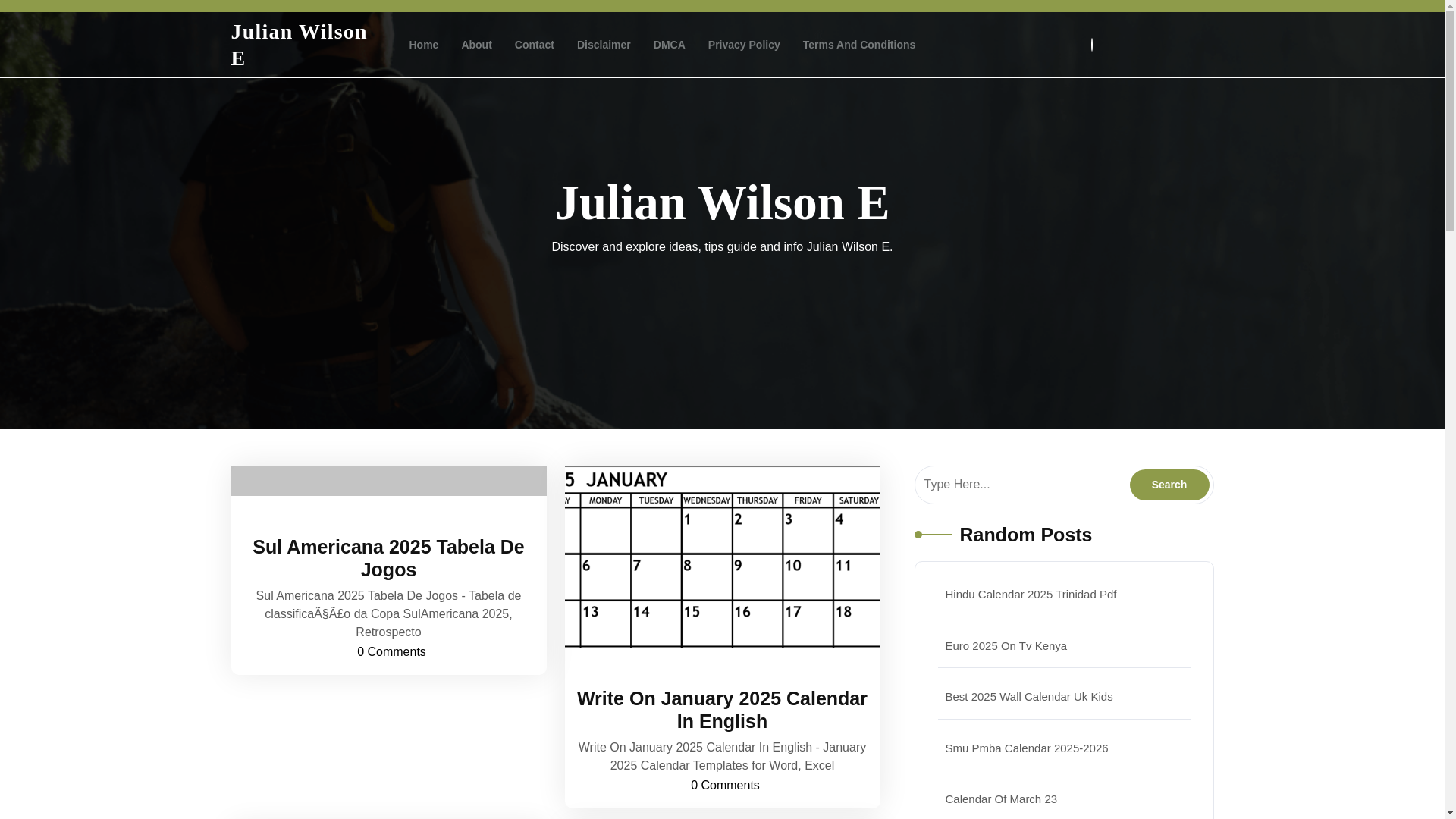 website screenshot of https://julianwilsone.pages.dev/
