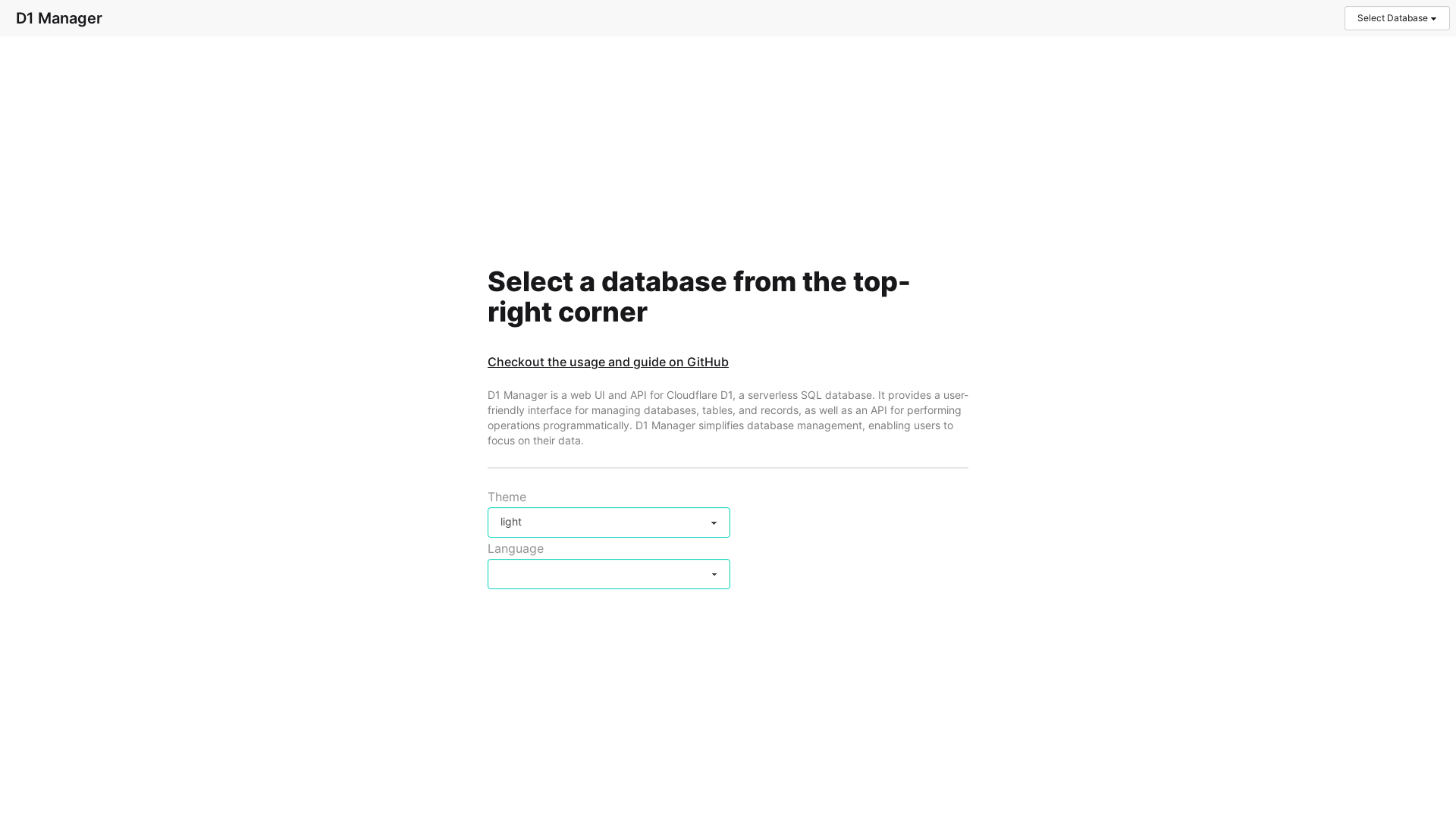 website screenshot of https://d1-manager-test.pages.dev/