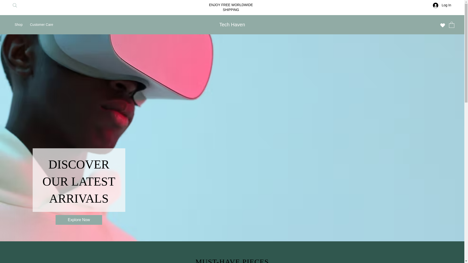 website screenshot of https://technhaven.com/