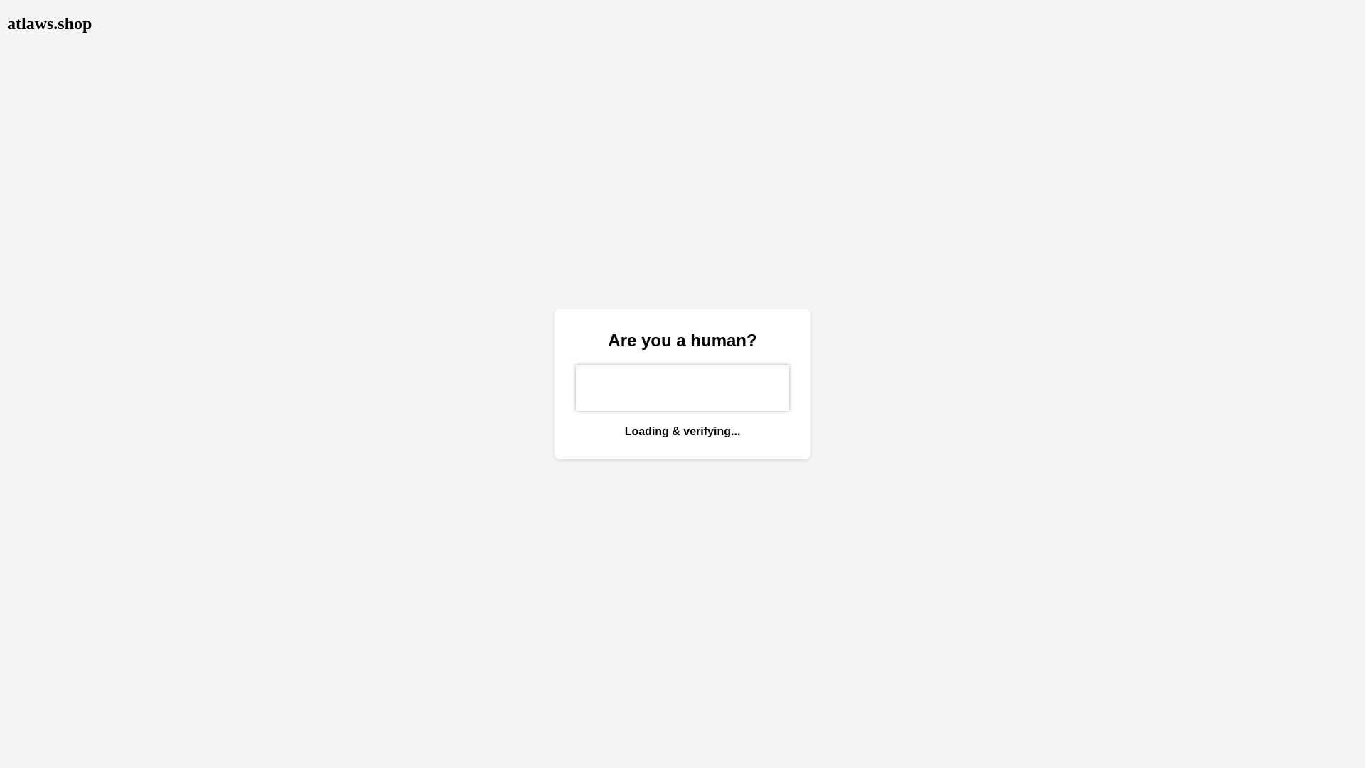 website screenshot of https://atlaws.shop/