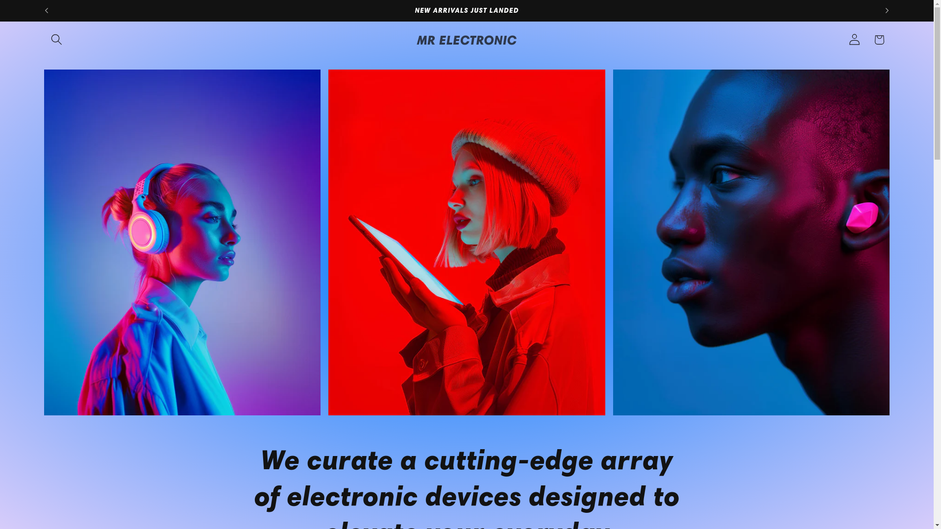 website screenshot of https://mrelctronic.com/