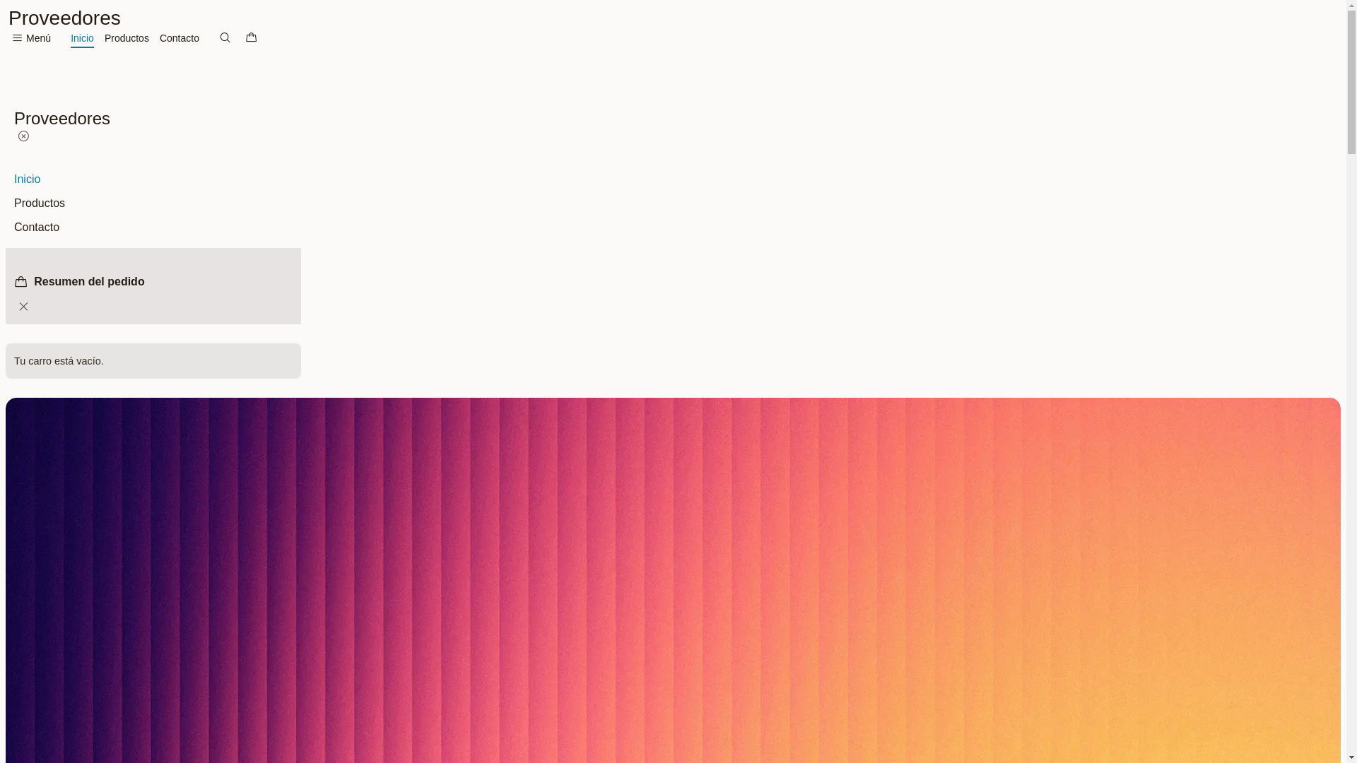 website screenshot of https://wwwproveedores.com/