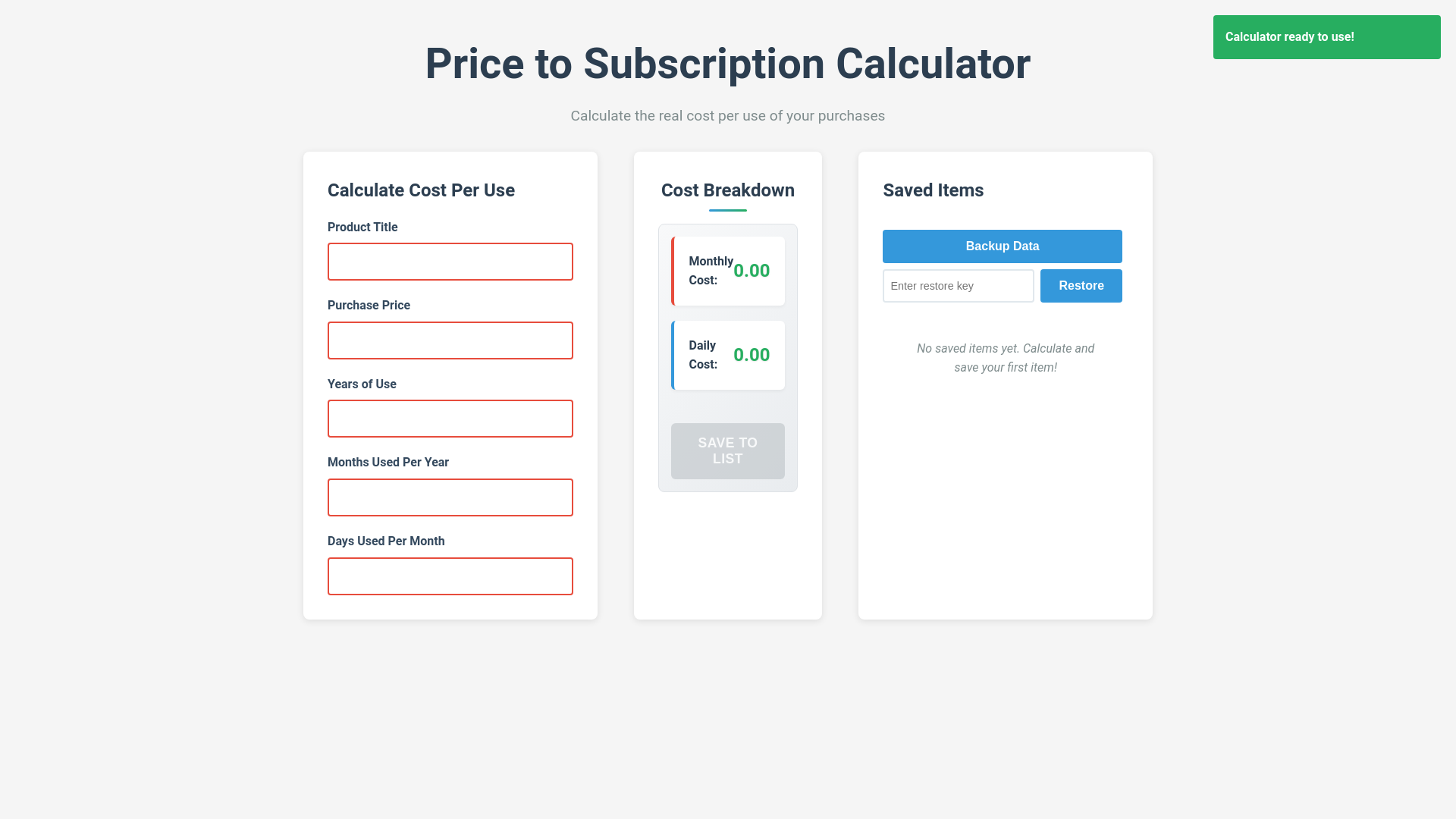 website screenshot of https://price-to-subscription-calc.pages.dev/