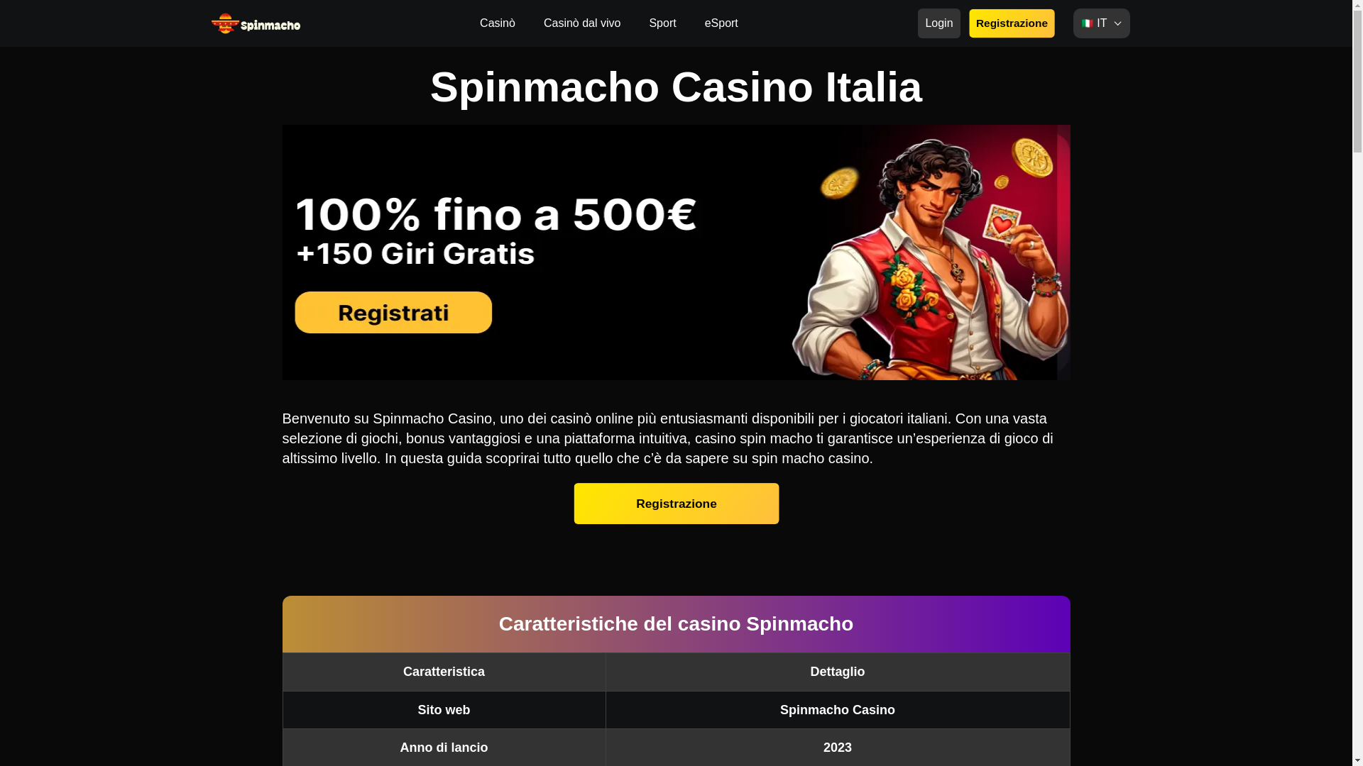 website screenshot of https://spinmachocasino-it-11124-es9.pages.dev/
