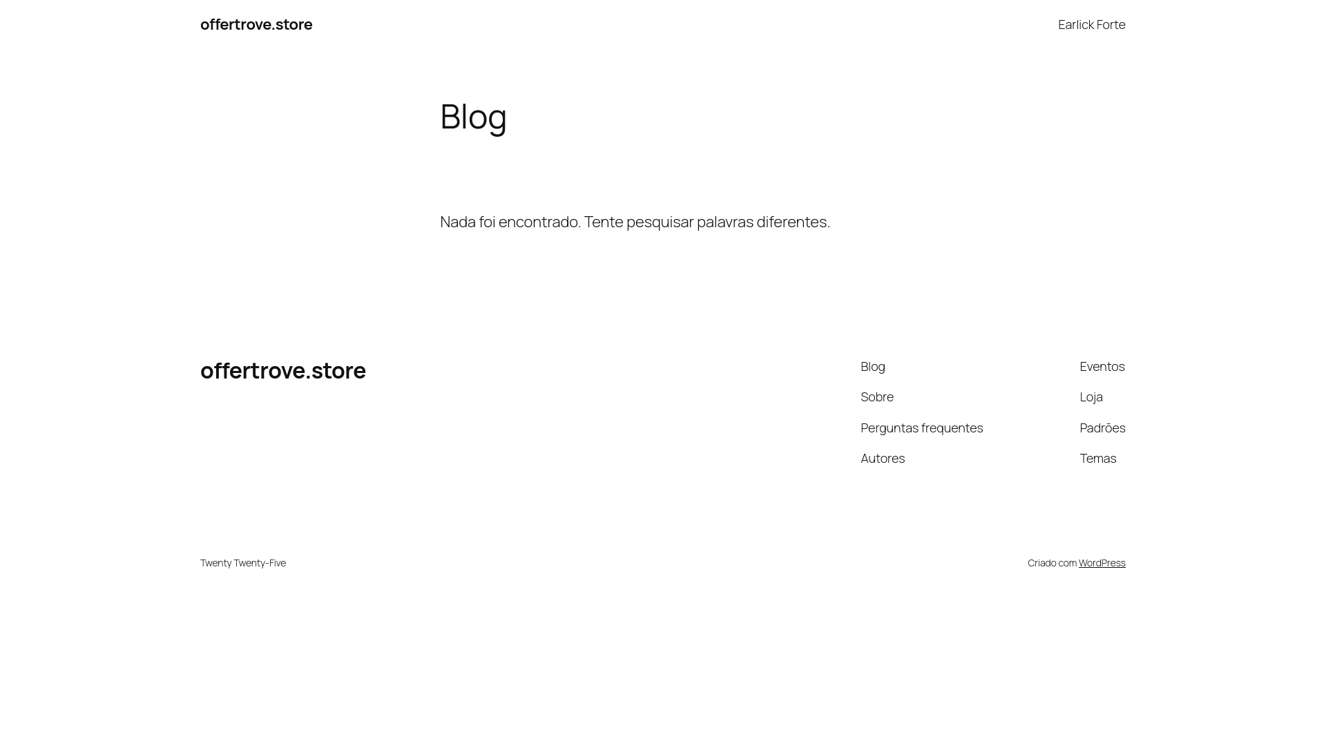 website screenshot of https://offertrove.store/