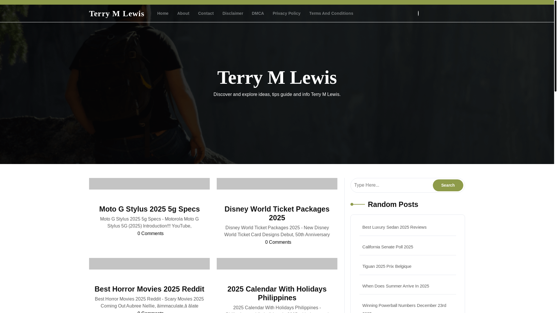 website screenshot of https://terrymlewiss.pages.dev/