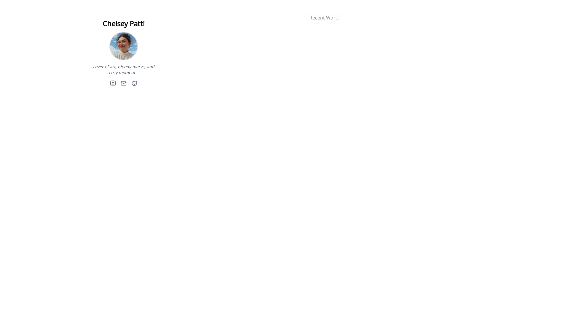 website screenshot of https://chelseypatti.pages.dev/