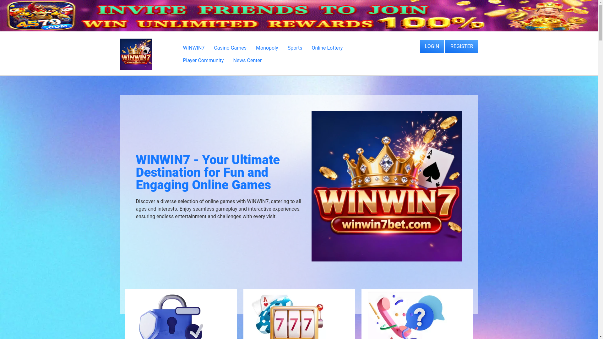 website screenshot of https://winwin7bet.com/