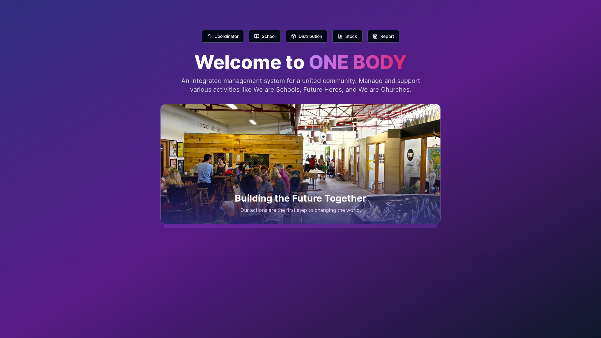 website screenshot of https://onebody-gt.net/