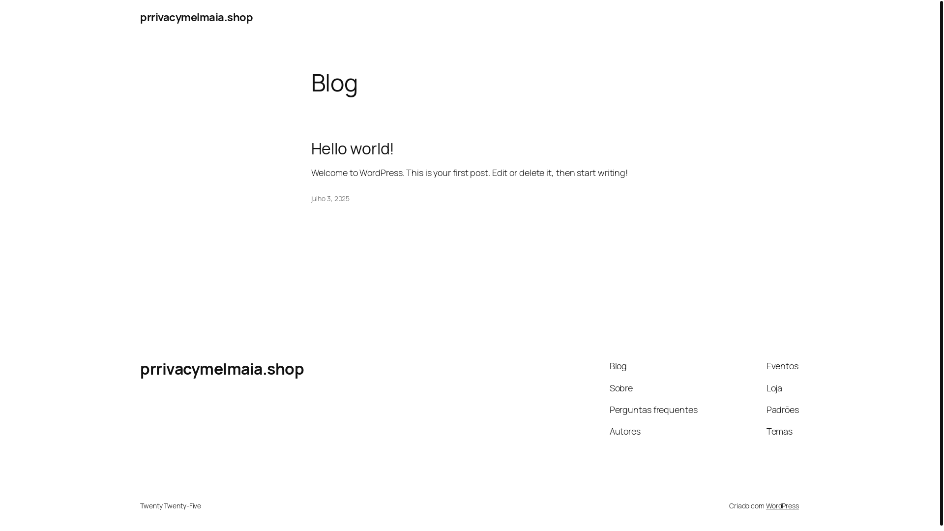 website screenshot of https://prrivacymelmaia.shop/