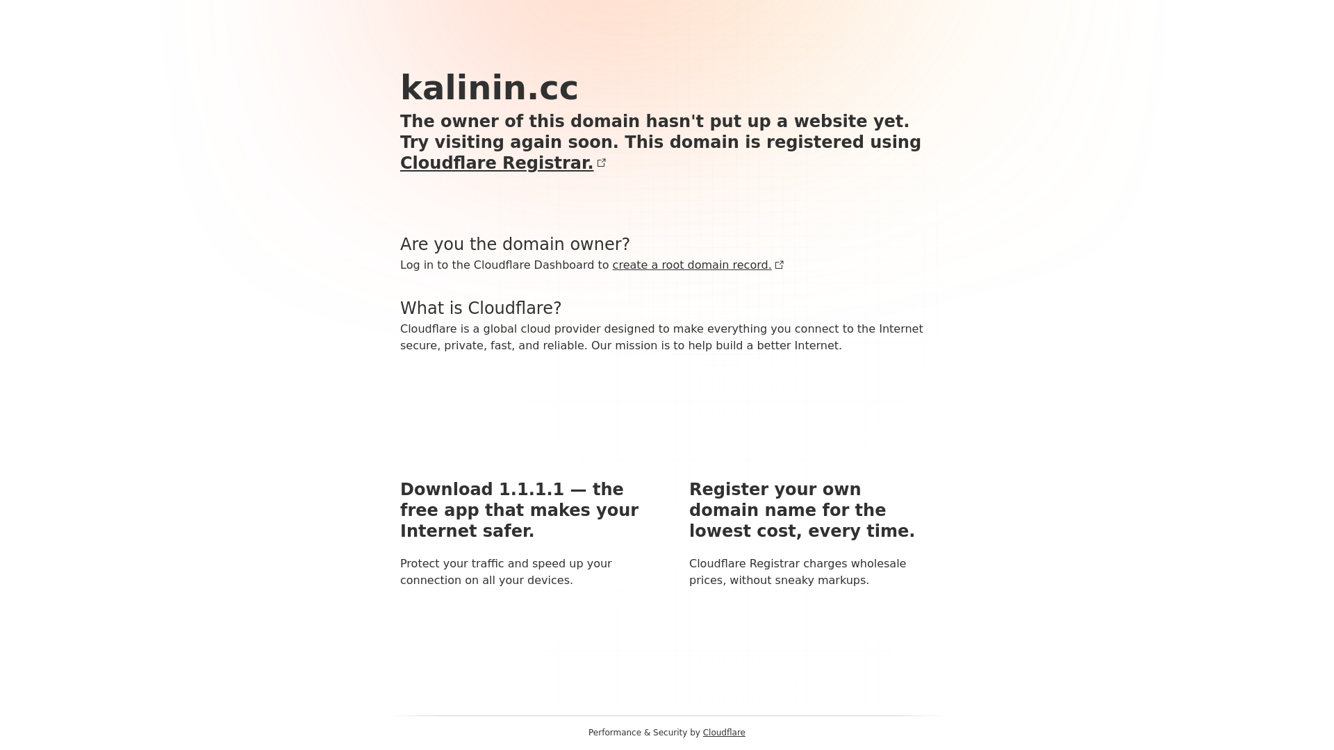 website screenshot of https://kalinin.cc/