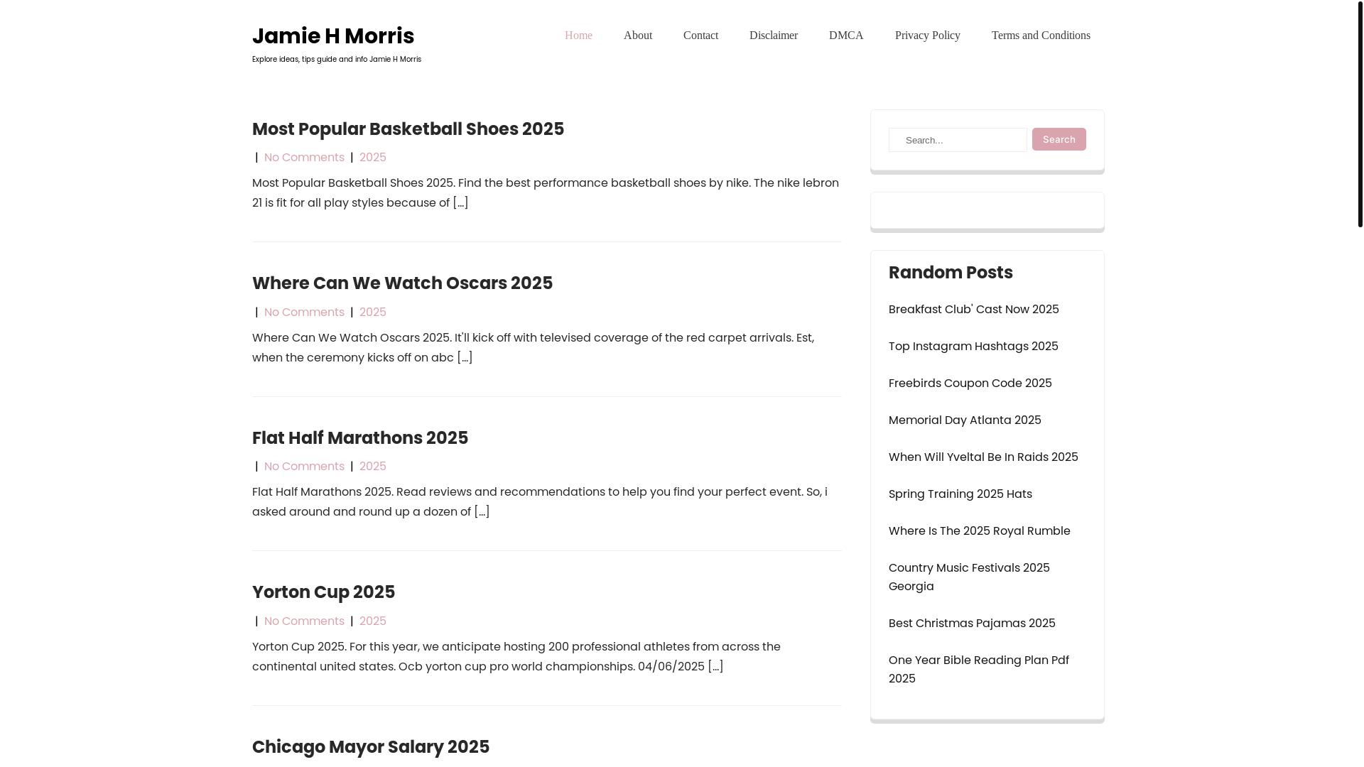 website screenshot of https://jamiehmorrise.pages.dev/