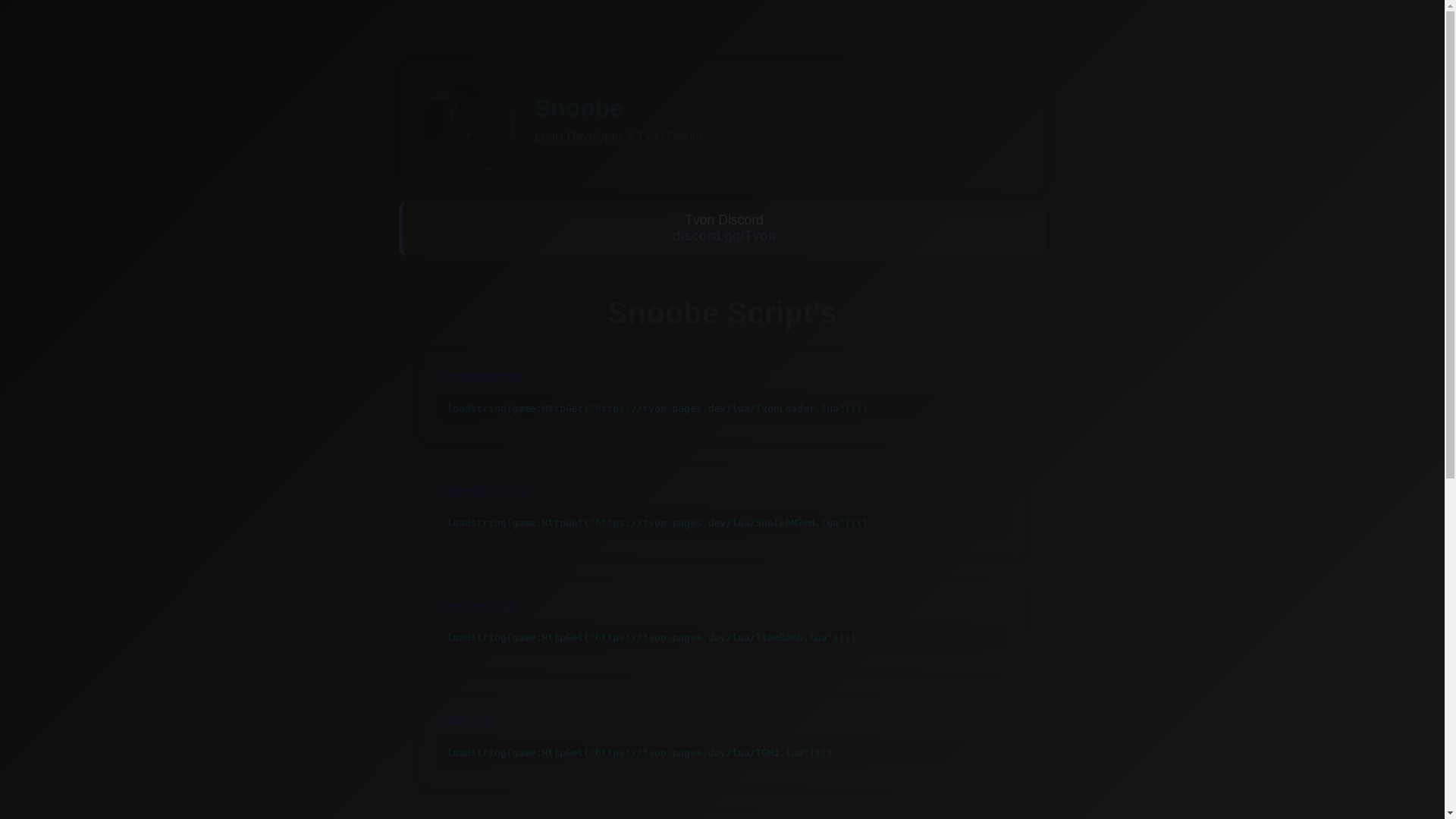 website screenshot of https://tvon.pages.dev/